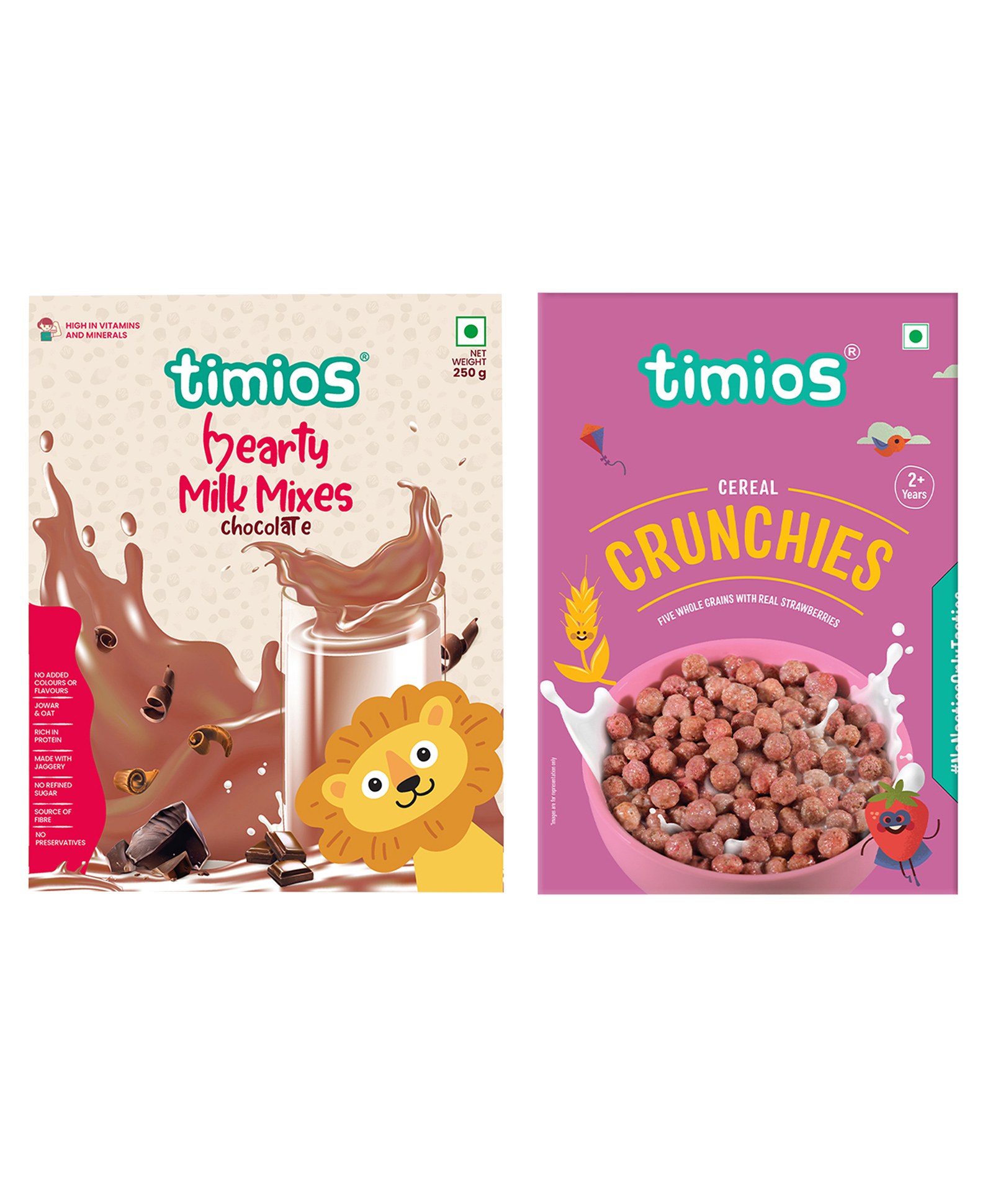 Timios Nutritious & Yummy Breakfast Cereal - 300 gm & Timios High Protein Chocolate Swirl Milk Mix - 250 gm-image-24