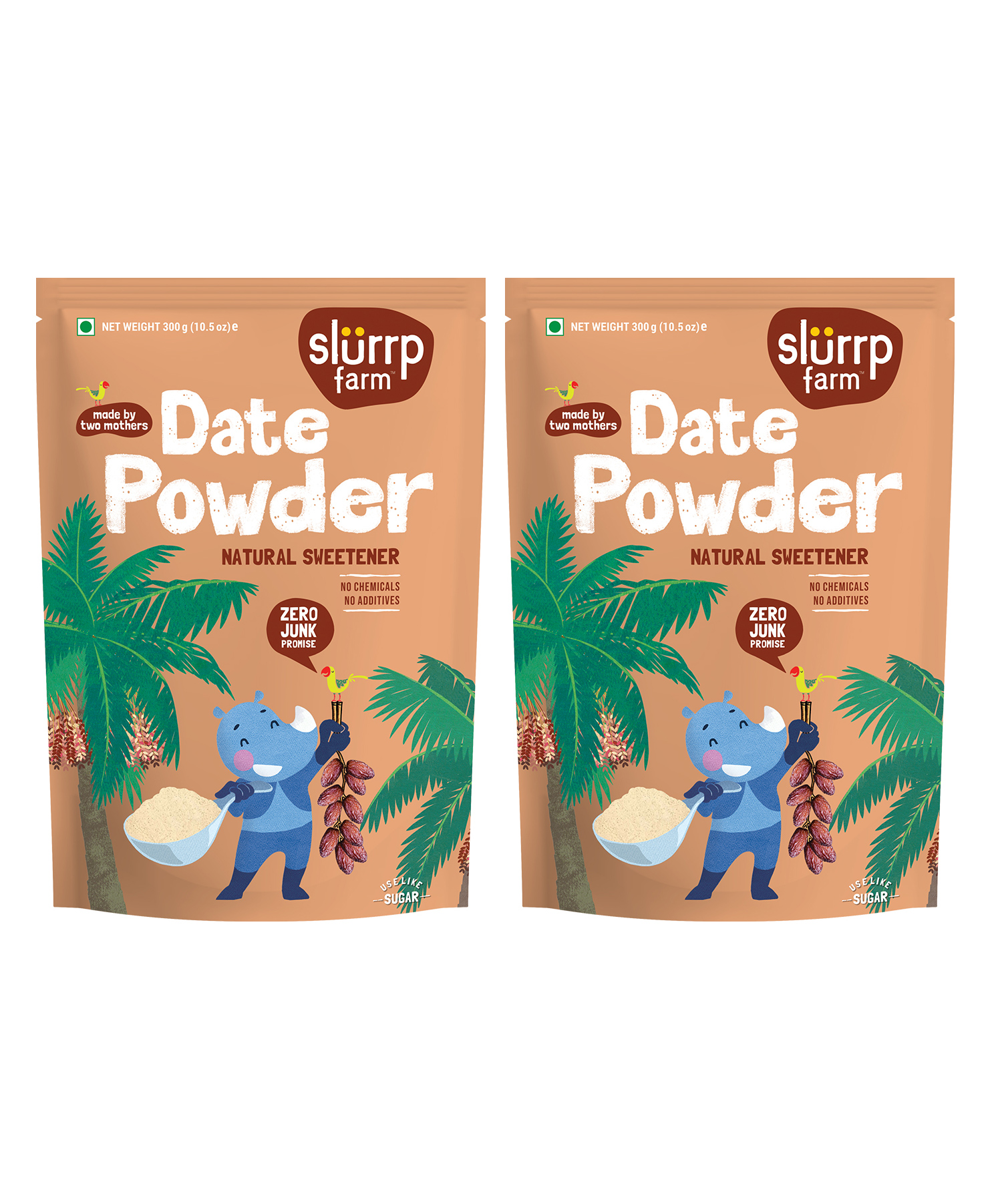 Slurrp Farm Natural Sweetener Date Powder - 300 gm (Pack of 2)-image-46