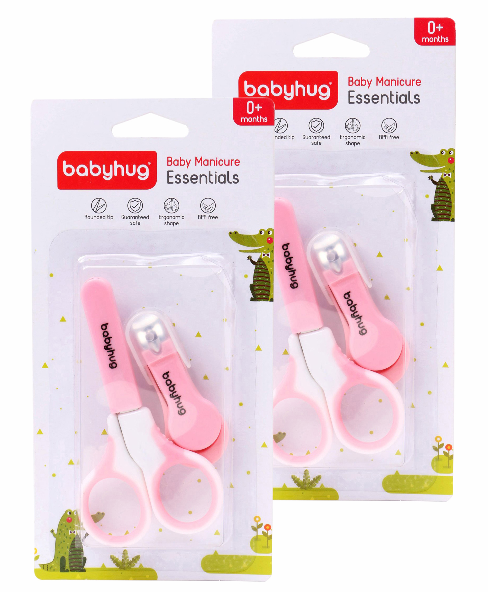 Babyhug Scissors & Nail Clipper Set - Pink pack of 2-image-5