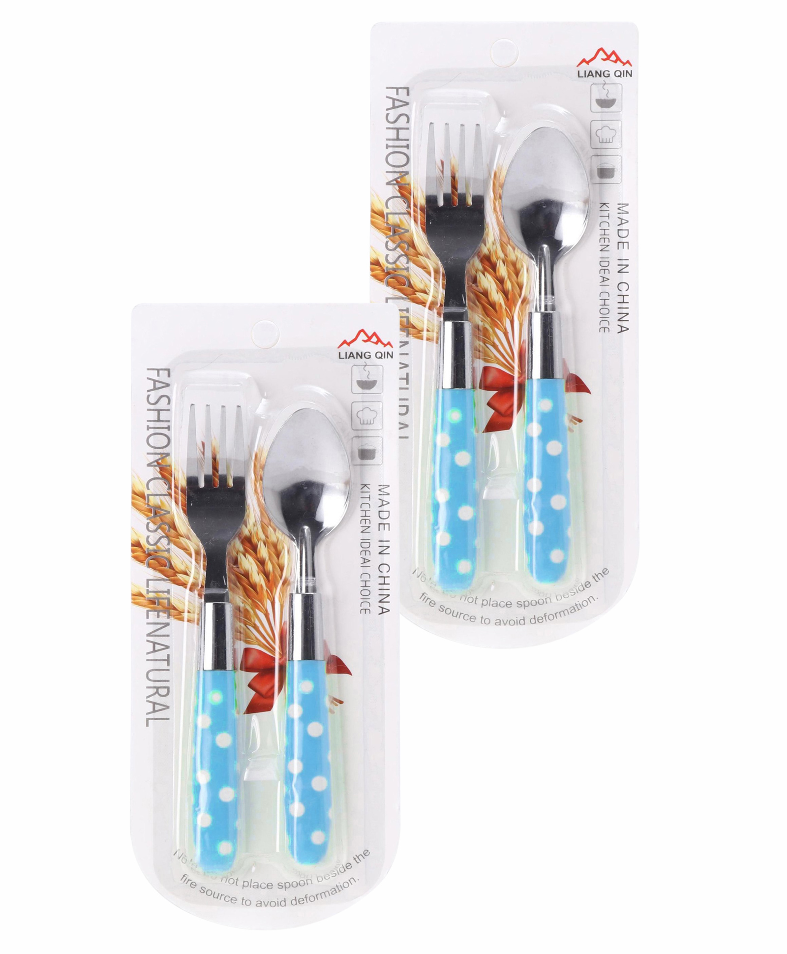 Feeding Spoon & Fork Blue Purple - Pack of 2-image-49