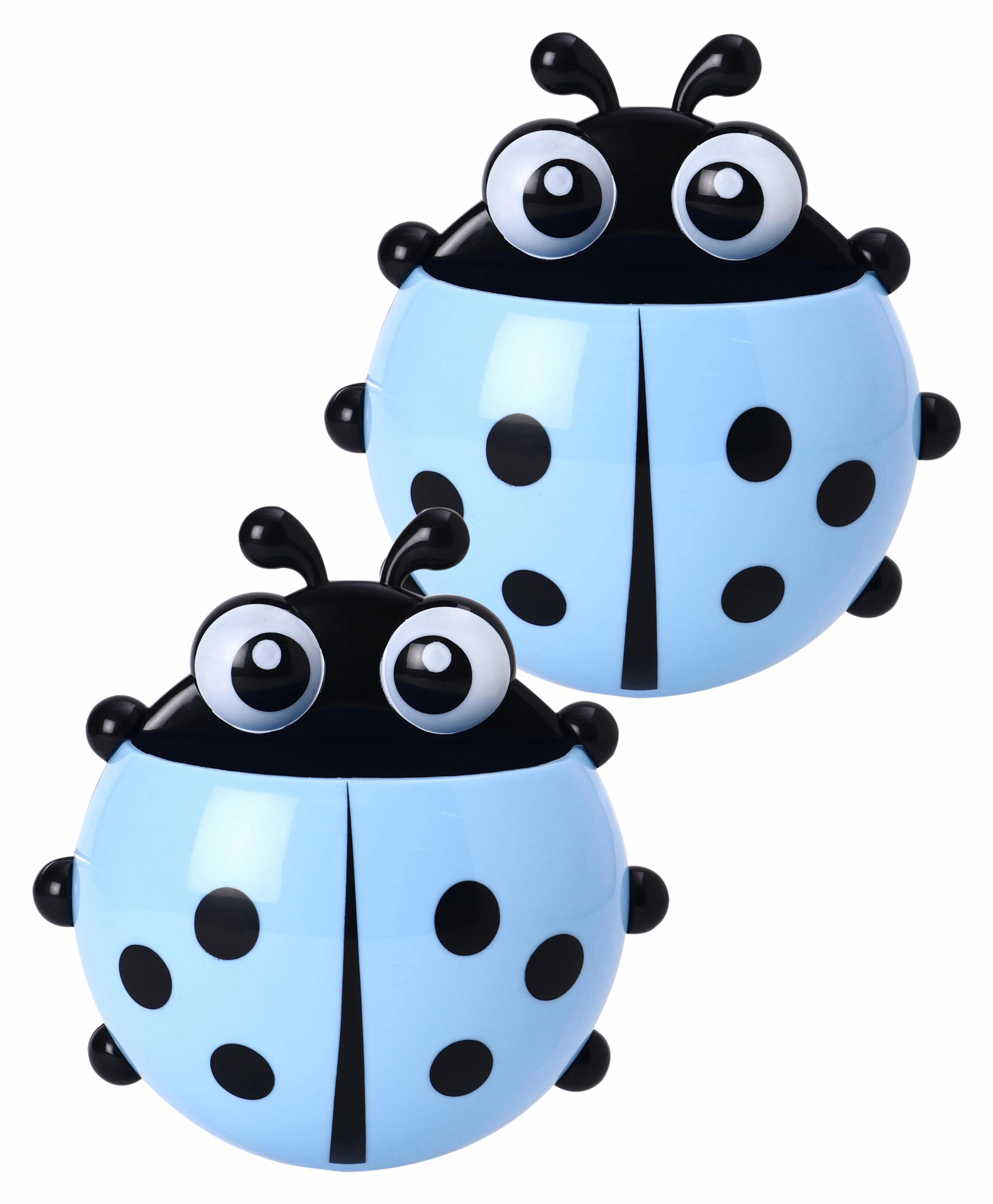 fab n funky Ladybug Shaped Toothbrush Holder - Blue pack of 2-picture-15