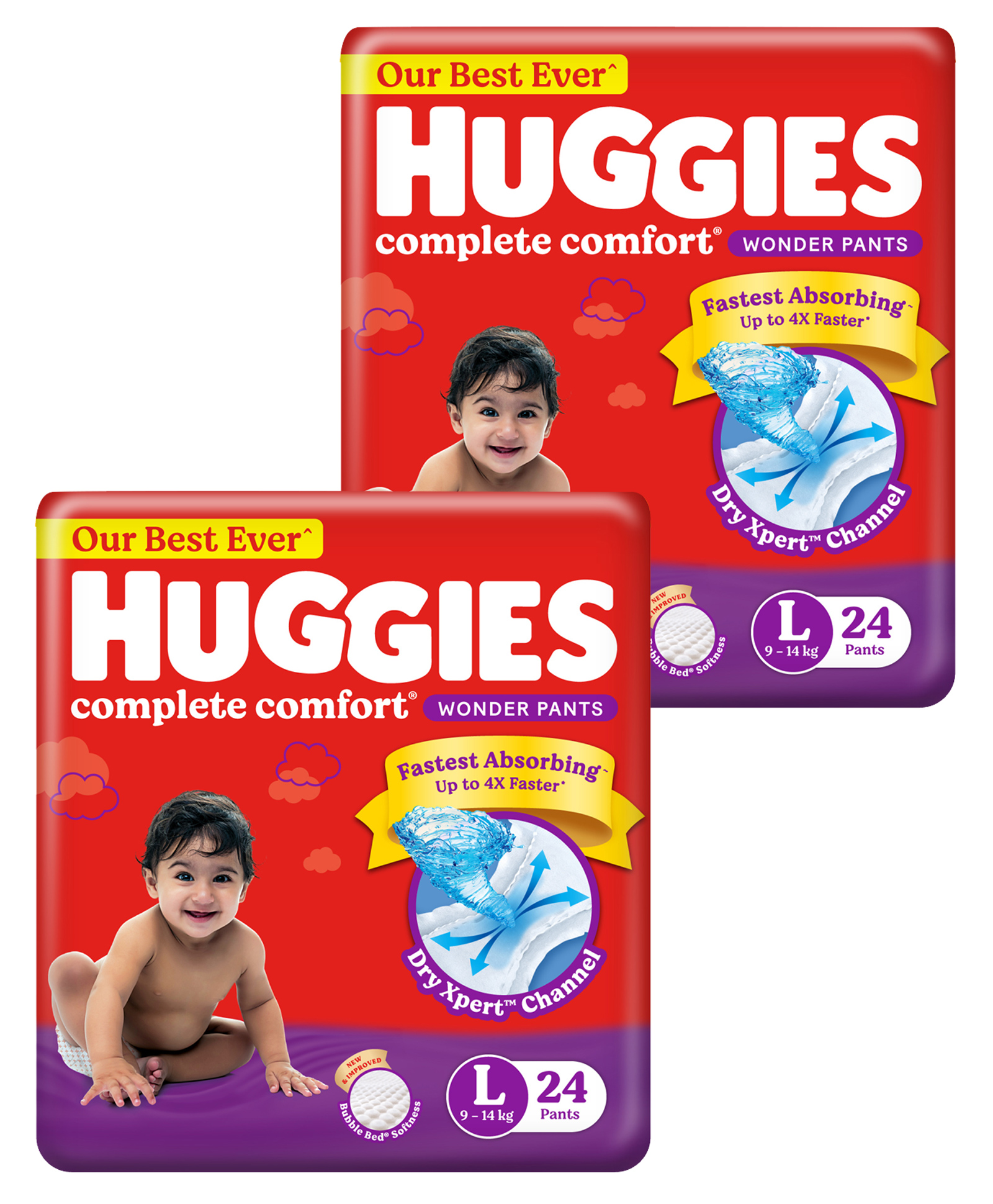 Buy Huggies Complete Comfort Dry Pants 5 in 1 Baby Diaper Large 24