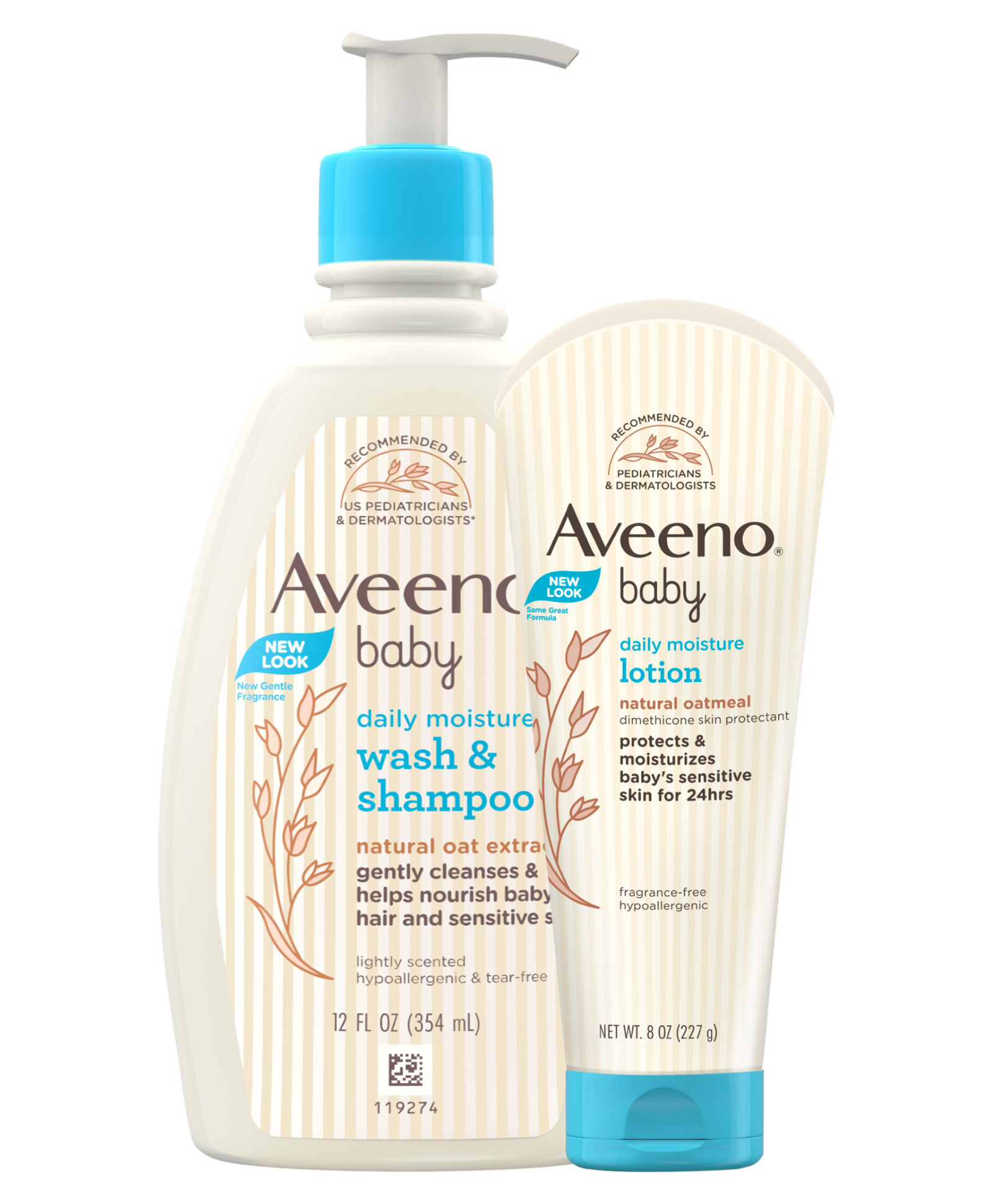 Aveeno Baby Daily Moisturising Lotion - 227 gm & Moisturising Bath - 354 ml