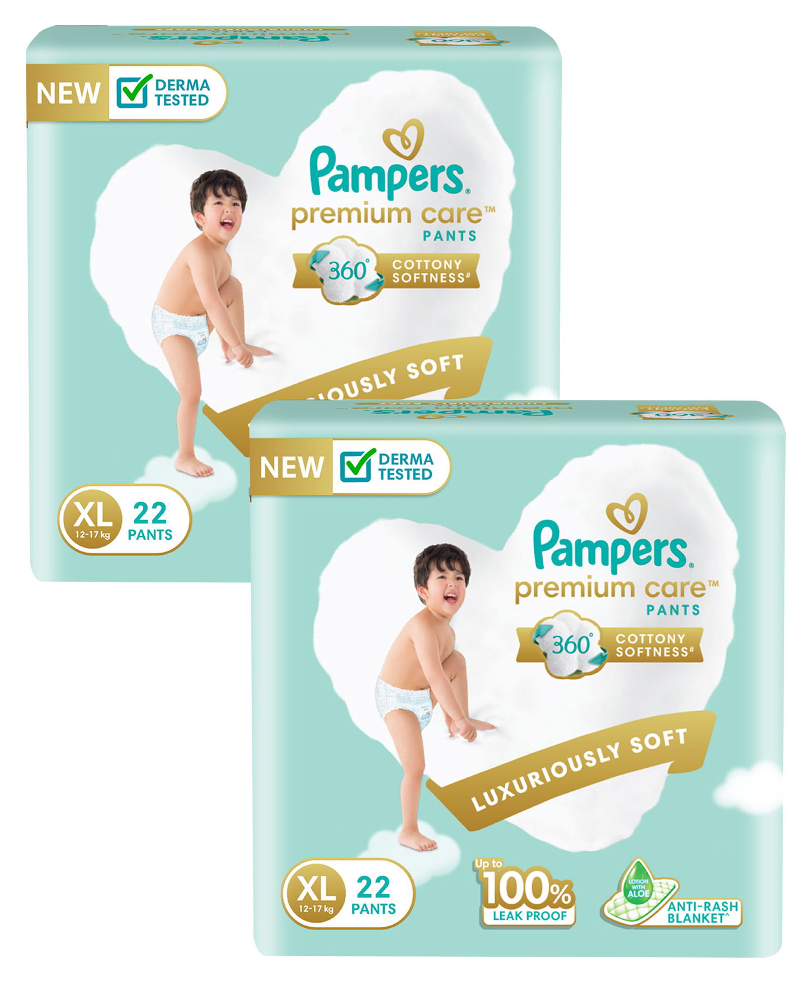 Pampers Premium Care Pants, Extra Large size baby diapers (XL), 22 Count, Softest ever Pampers pants - (Pack of 2)-picture-37
