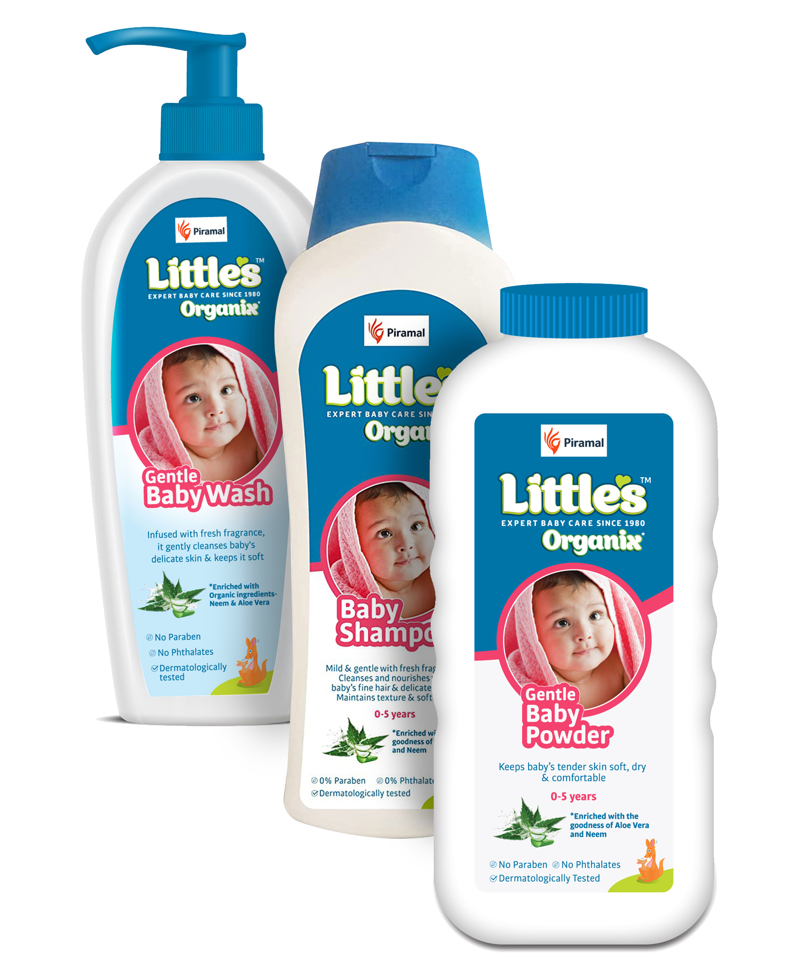 Little's Organix Baby Shampoo- 400 ml& Organix Gentle Baby Powder - 400 Gm & Organix Gentle Baby Wash with Organic Ingredients - 400 ML-image-44