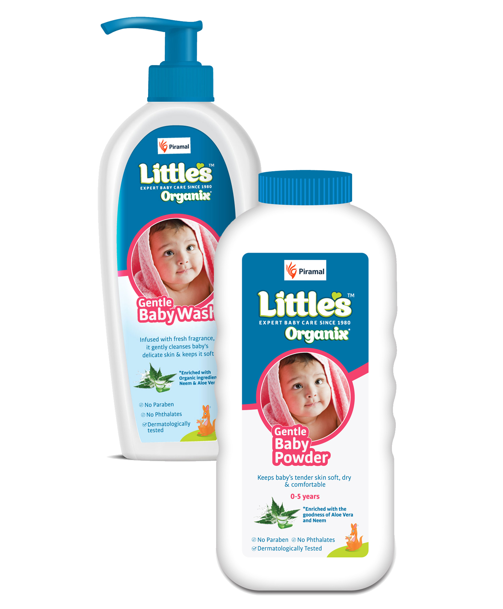 Little's Organix Gentle Baby Wash with Organic Ingredients - 400 ML & Organix Gentle Baby Powder - 400 Gm-image-38