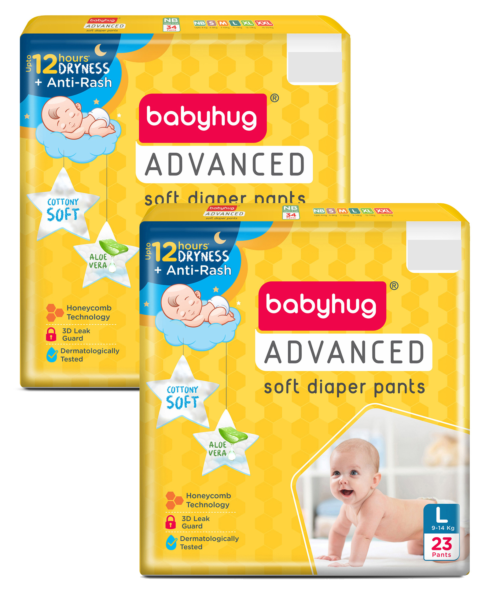 Babyhug Advanced Pant Style Diapers Large (L) Size - 23 Pieces - (Pack of 2)-image-46