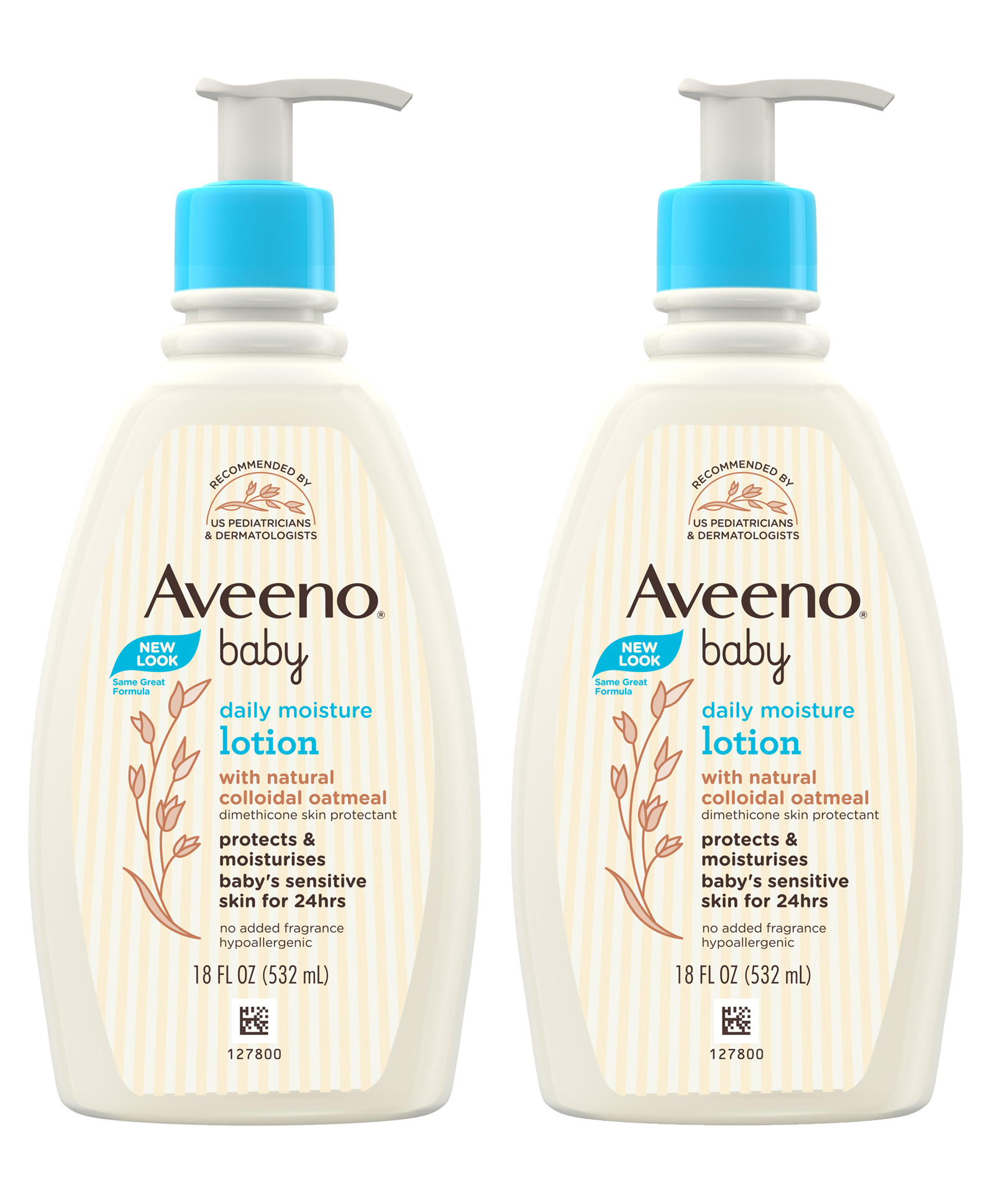 Aveeno Baby Daily Moisture Lotion 532ml  - Pack of 2