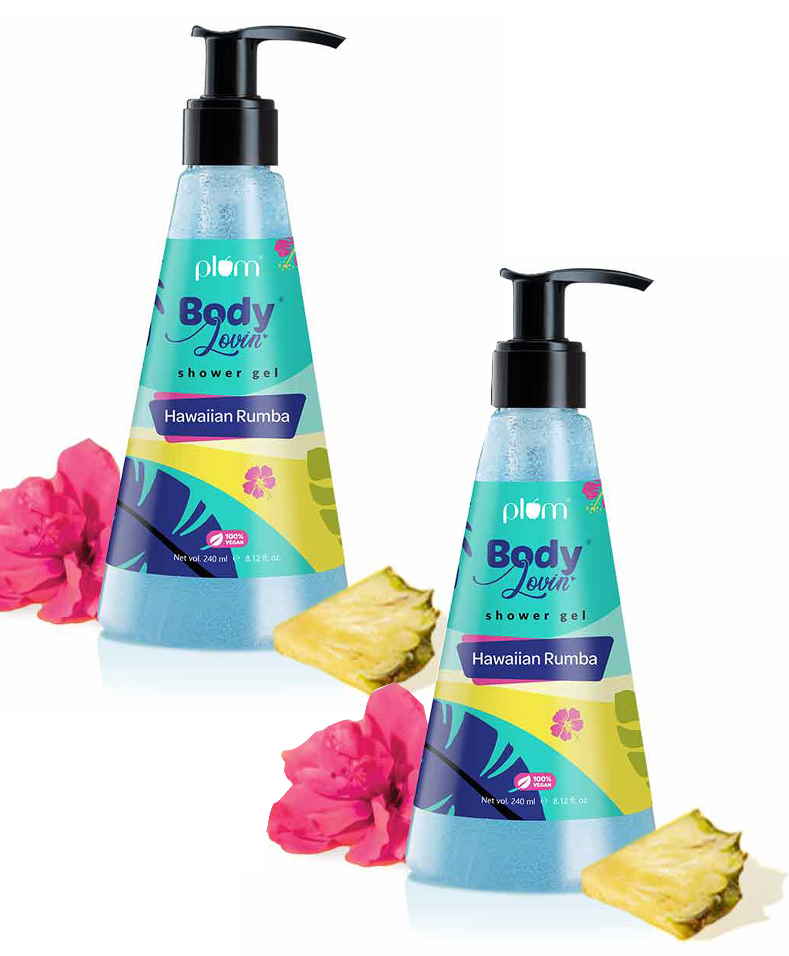 Plum BodyLovin Hawaiian Rumba Shower Gel Pack of 2 - 240 ml each