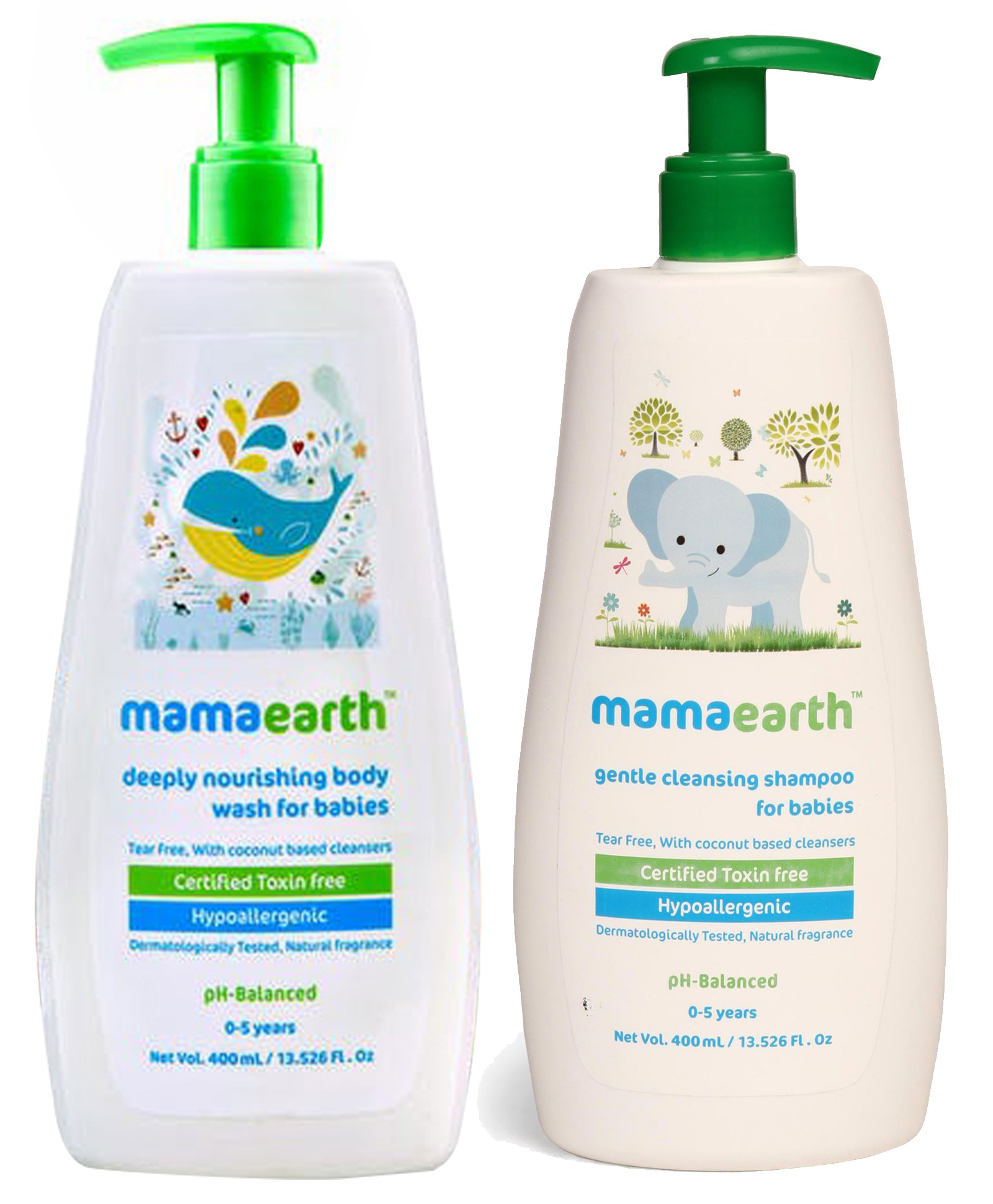 Mamaearth Deeply Nourishing Body Wash & Gentle Cleansing Shampoo For Babies - 400 ml each-image-10