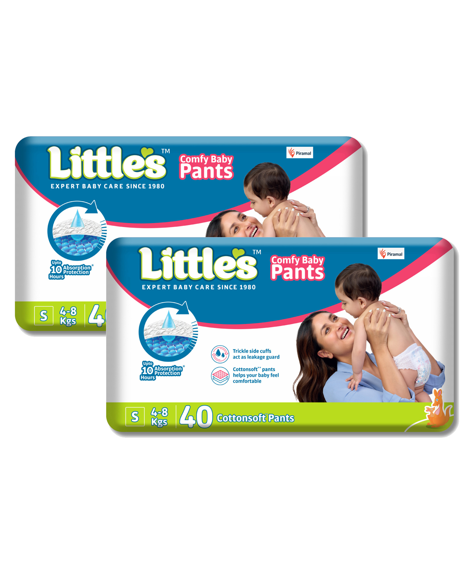 Little's Comfy Baby Standard  Pant Style Diaper Small - 40 Pieces - (Pack of 2) image 1