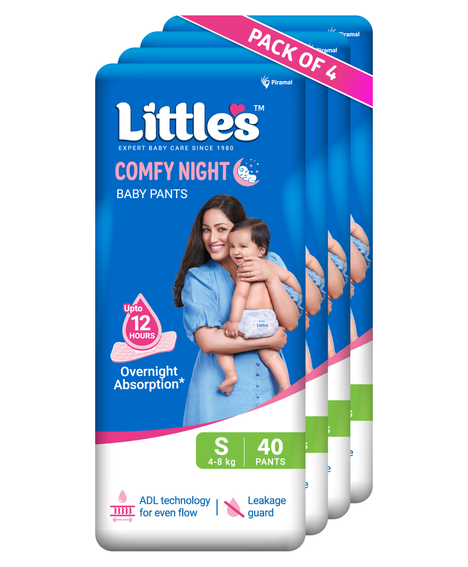 Little's Comfy Baby Standard  Pant Style Diaper Small - 40 Pieces - (Pack of 4)-picture-12