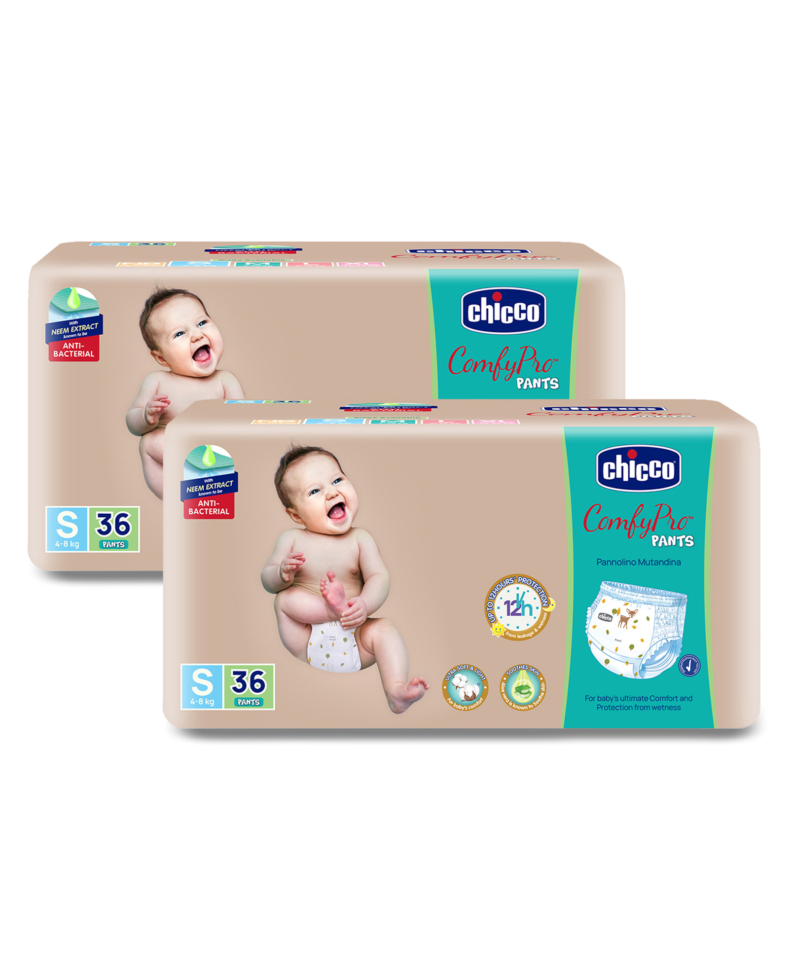 Chicco Comfypro Diaper Pants Small - 36 Pieces (Pack of 2)-picture-13