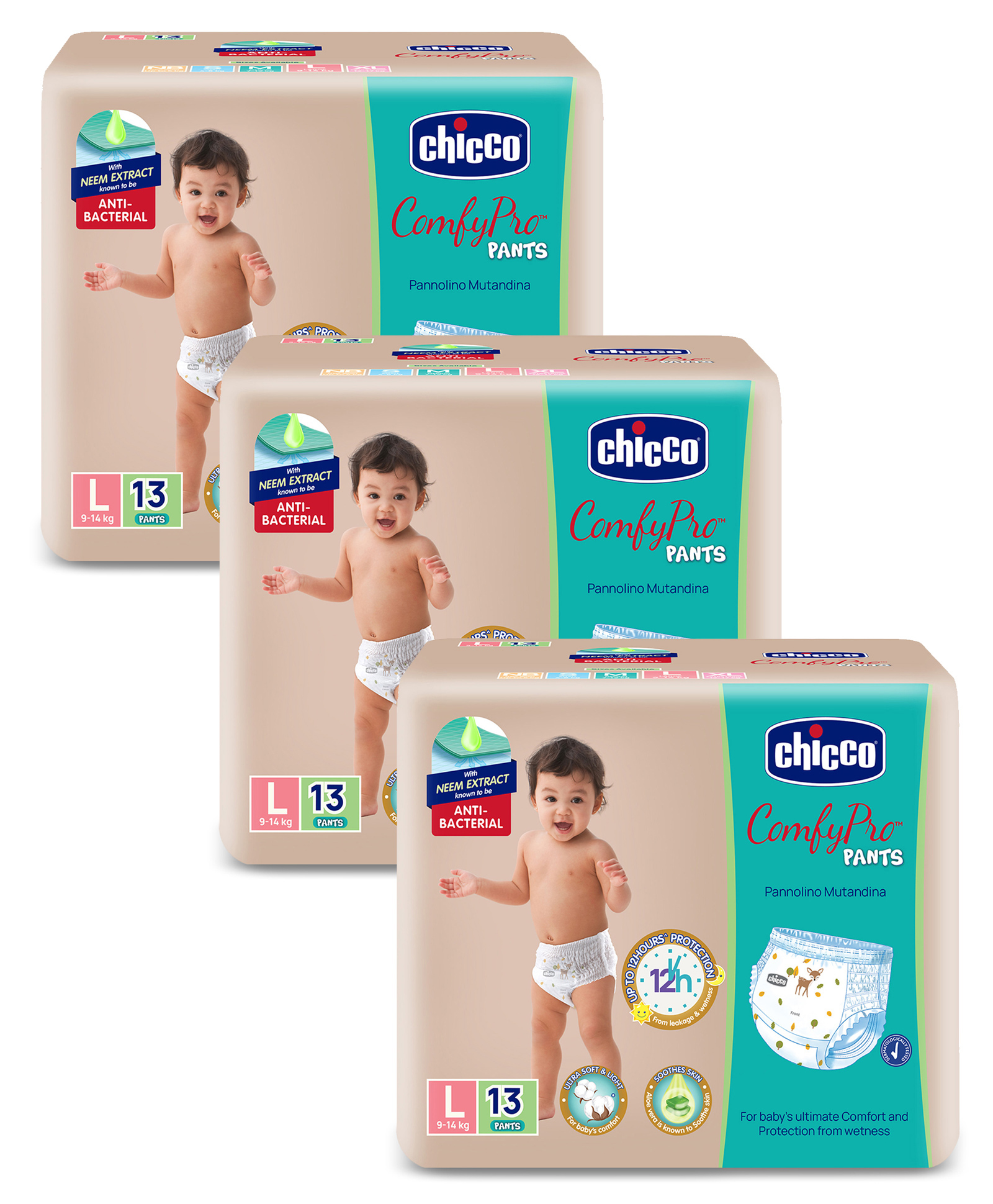 Chicco Comfypro Diaper Pants Large - 13 Pieces (Pack of 3)-image-38
