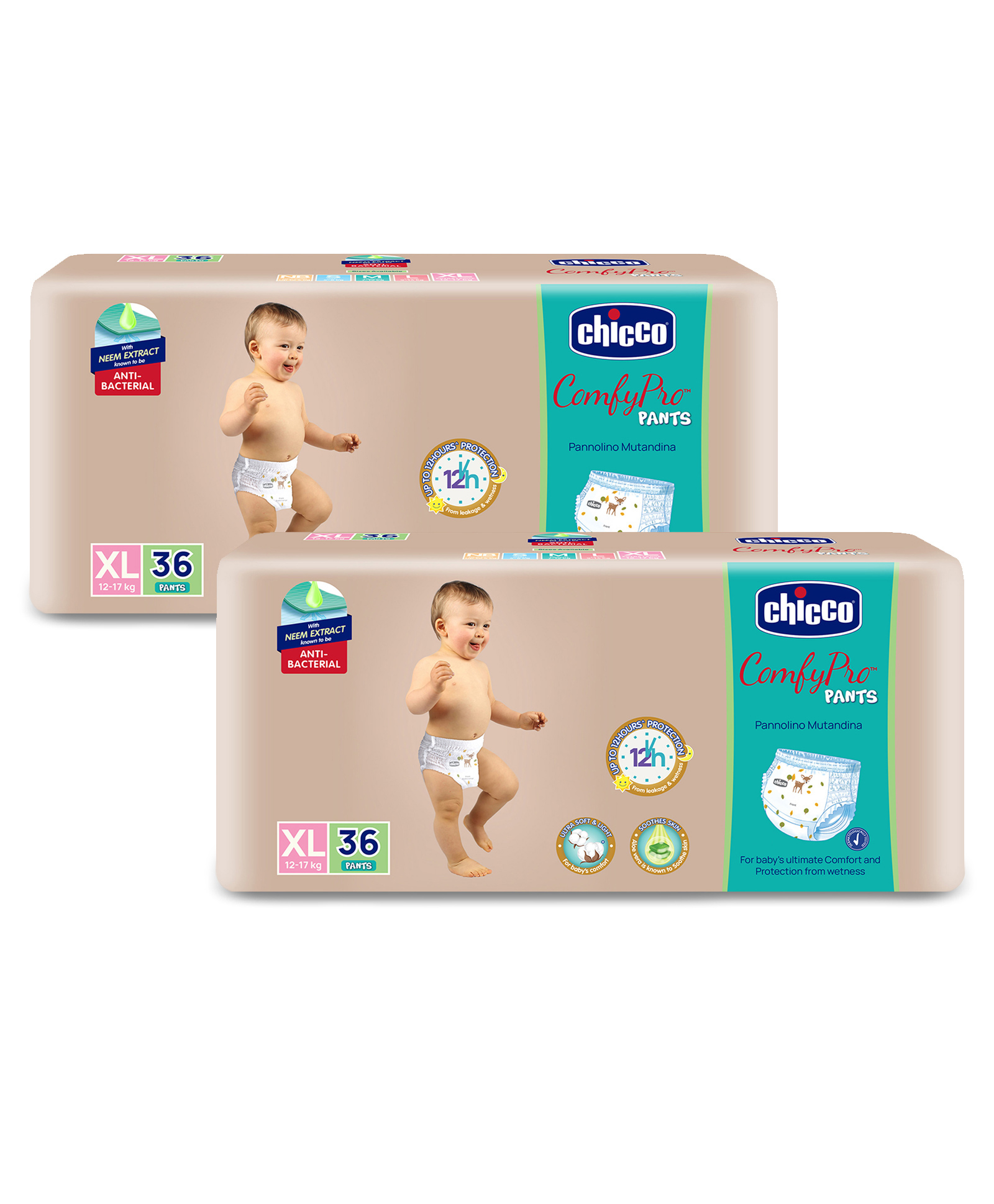 Chicco Comfypro Diaper Pants Extra Large - 36 Pieces (Pack of 2)-picture-10