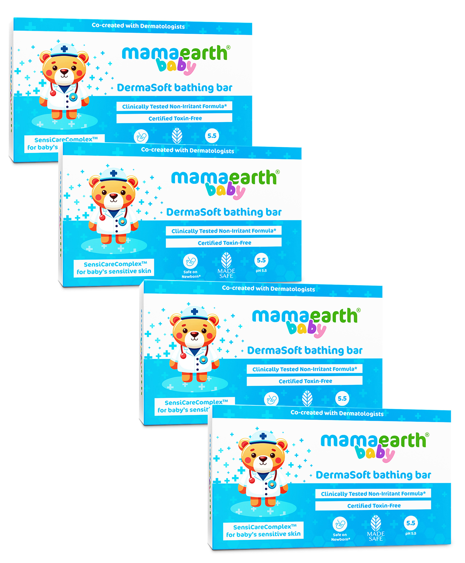 Mamaearth Baby Dermasoft Bathing Bar - 75 g - pack of 4-picture-41