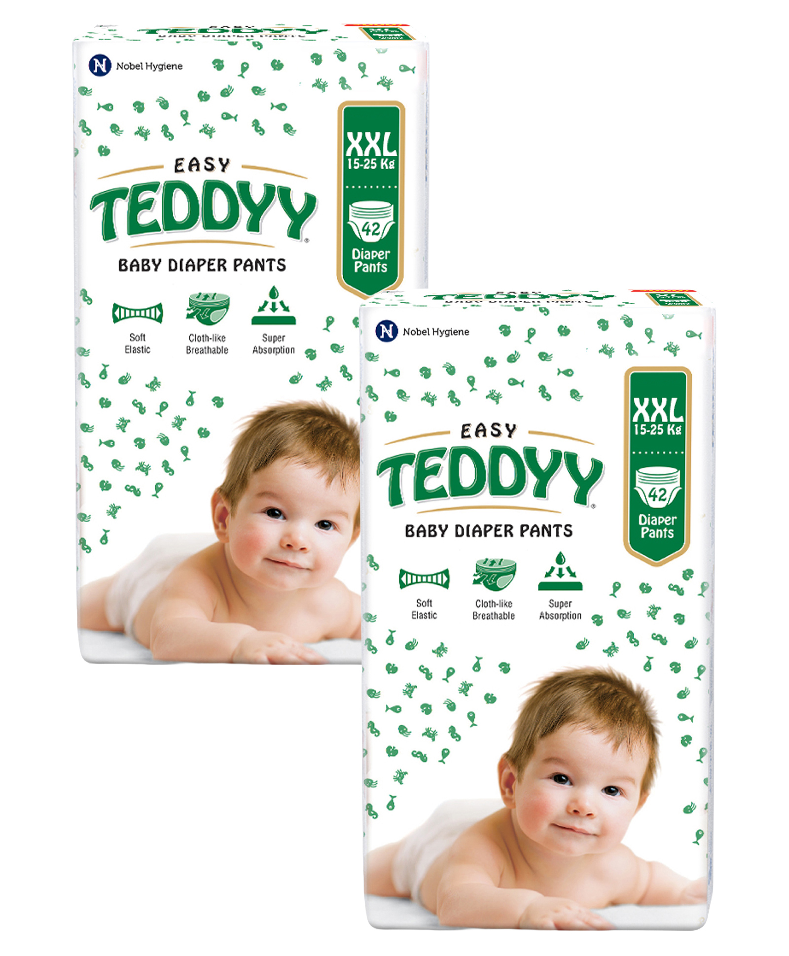 Teddyy Baby Easy Pant Diapers Double Extra Large 42 Diapers (Pack of 2) 15-25 kgs-image-26
