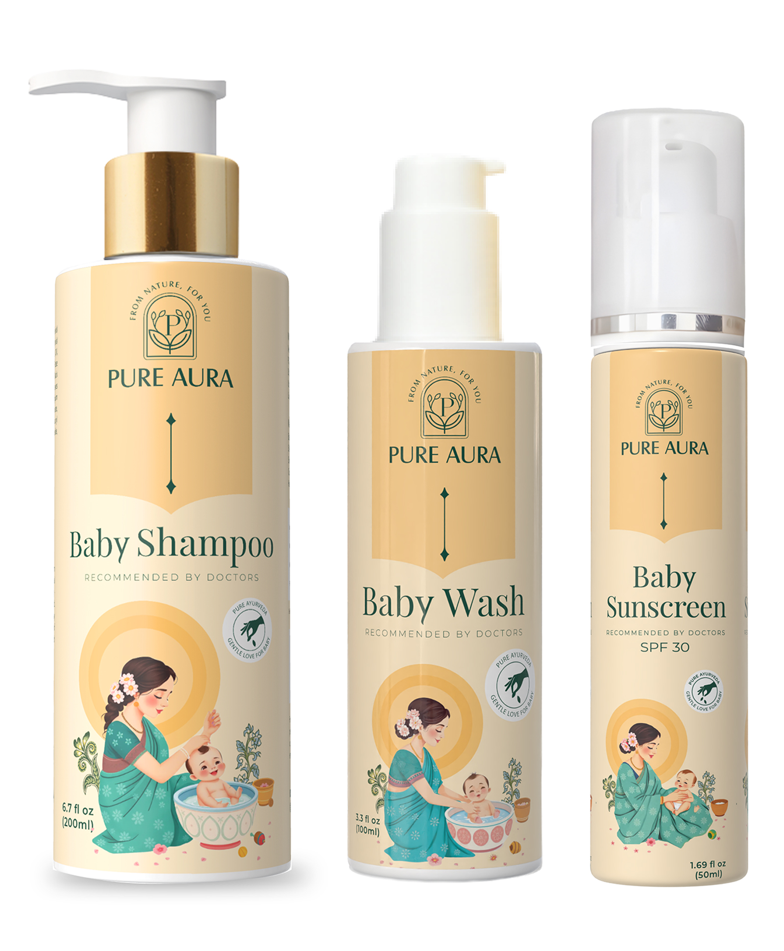 pure aura Pure Aura-Baby 3-in-1 Protection Kit - 350 ml-picture-14