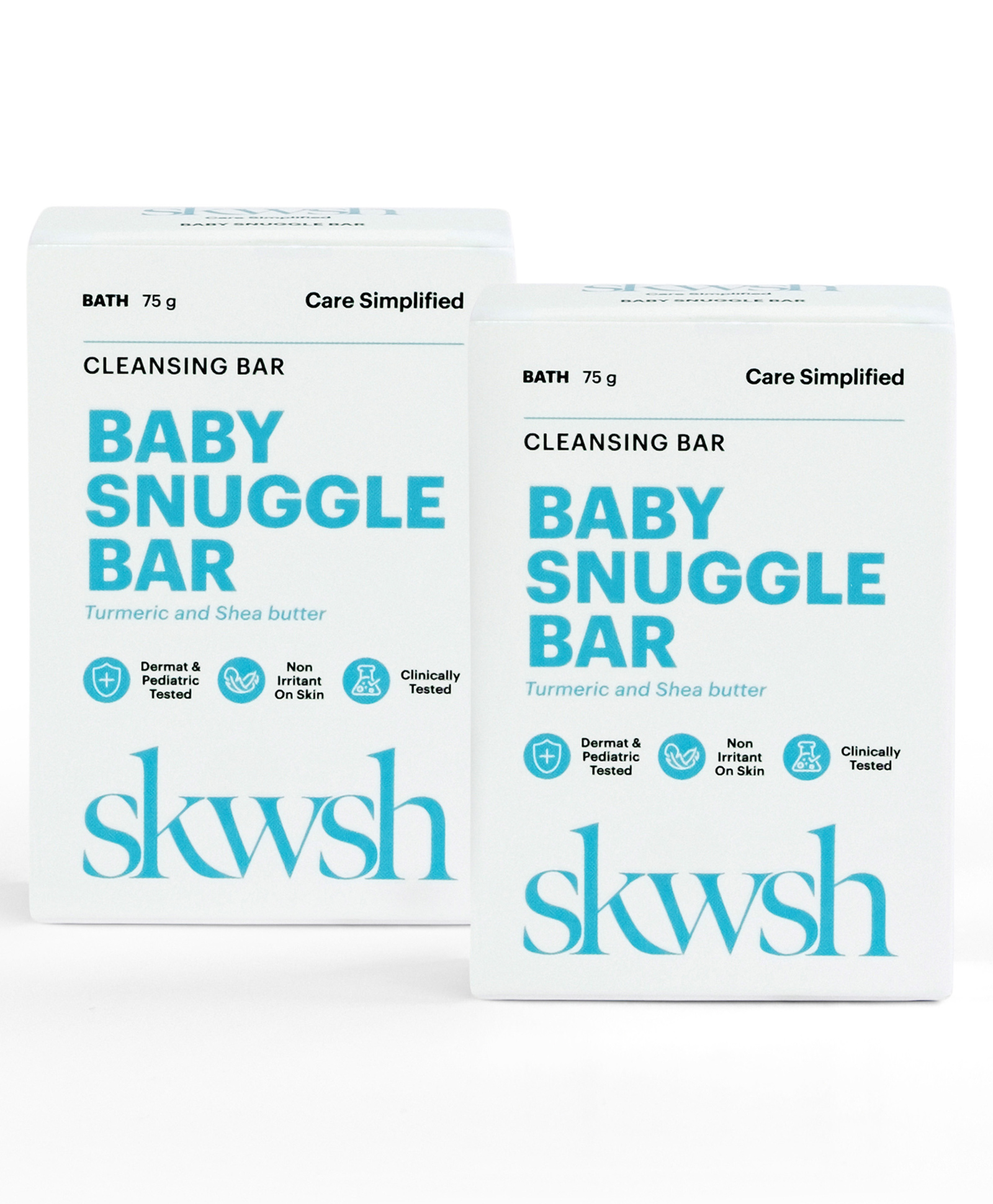Skwsh Baby Snuggle Soap Bar With Turmeric & Shea Butter - 75 g - Pack of 2-image-34