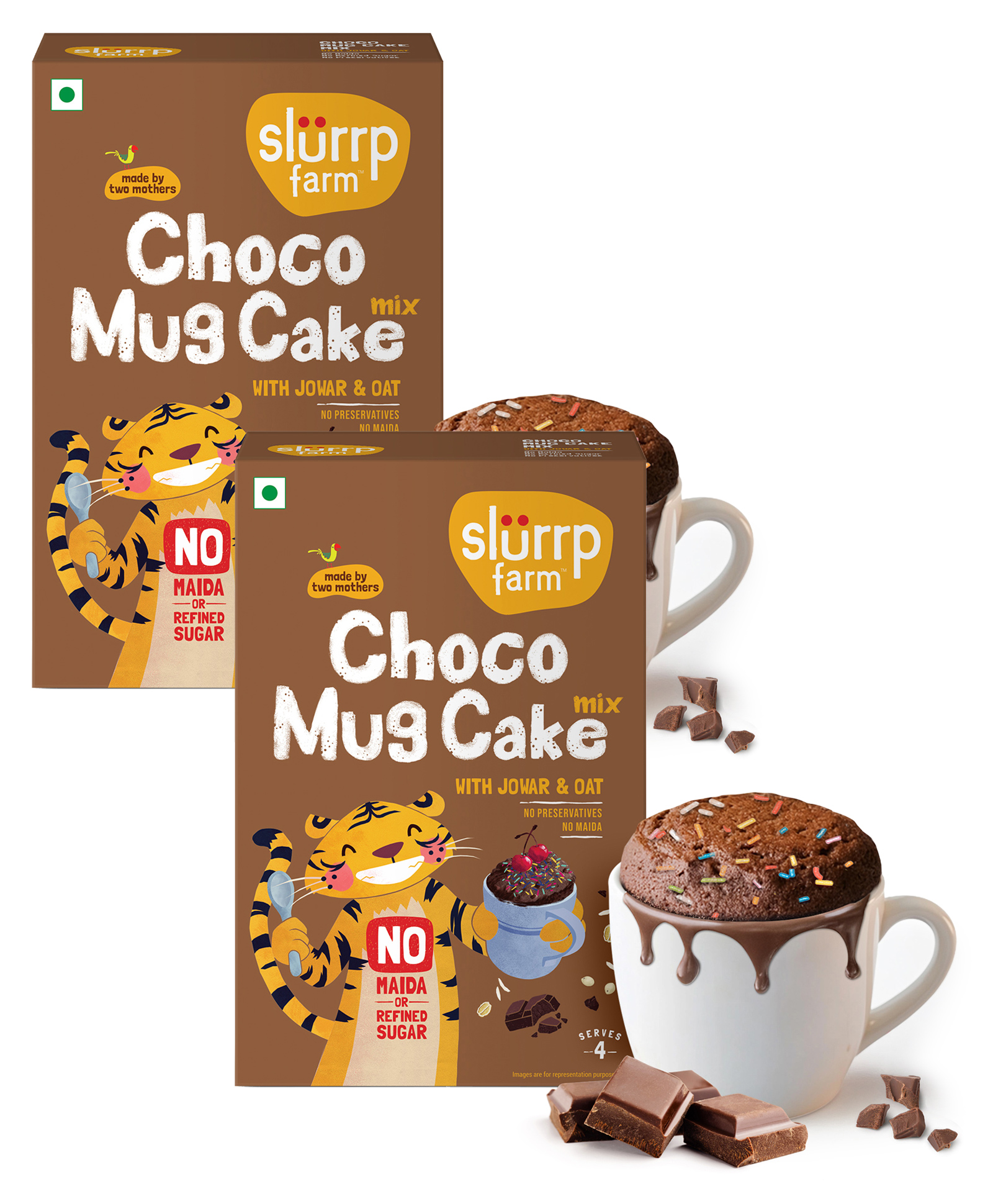 Slurrp Farm Chocolate Mug Cake Mix - 280 g - Pack of 2-picture-11