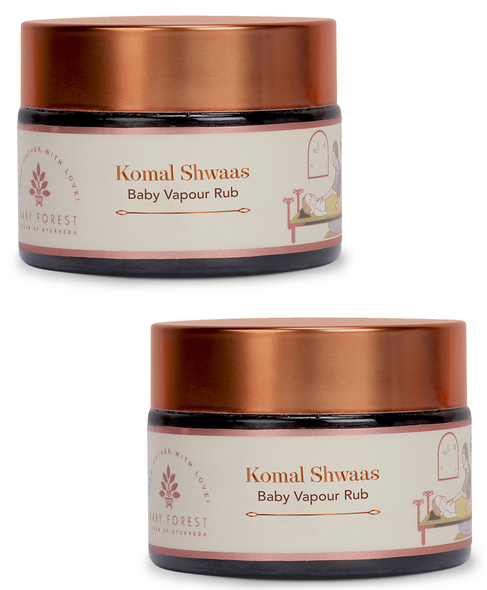 BABY FOREST Komal Shwaas Baby Vapour Rub - 30 g - Pack of 2-image-29
