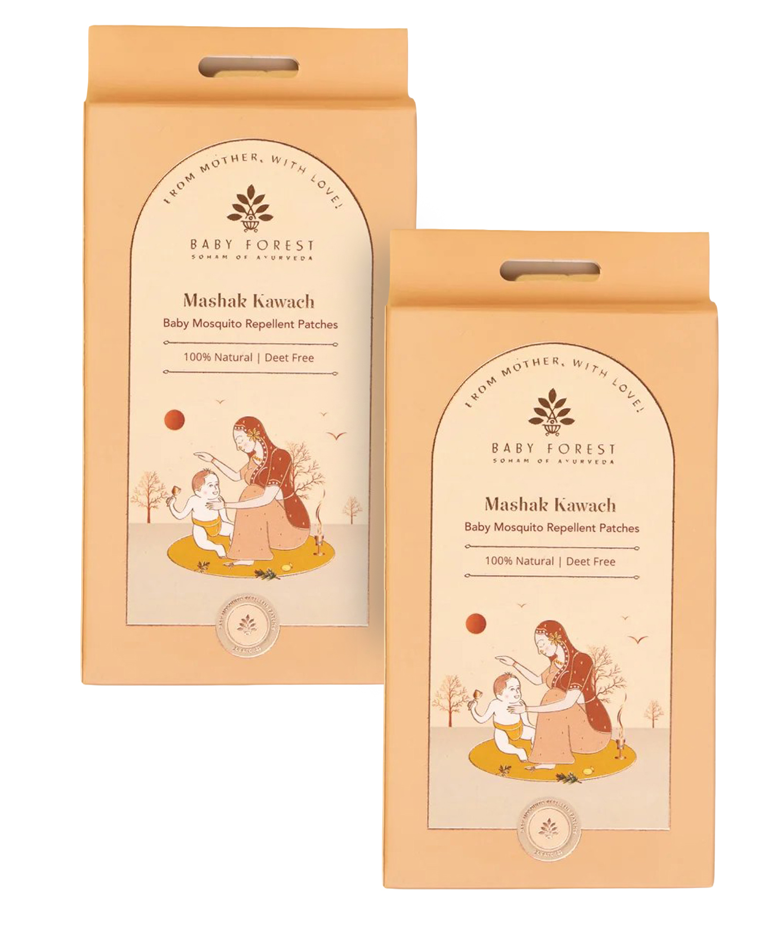 BABY FOREST Mashak Kawach Natural Repellent Mosquito Patches - Pack Of 2-image-32