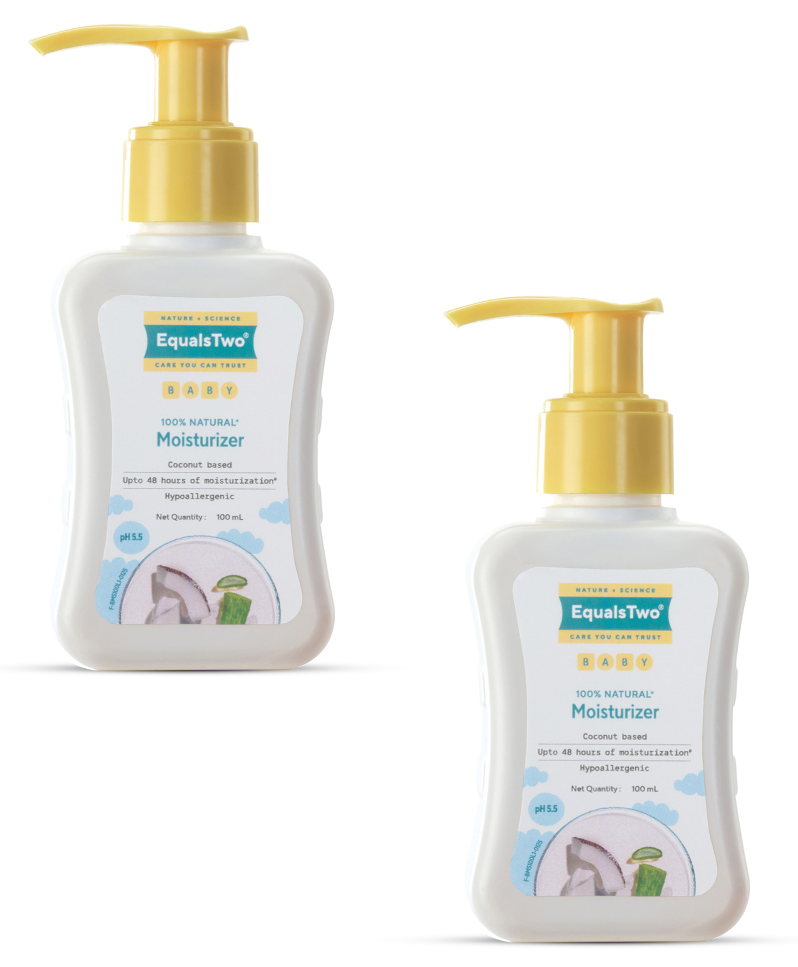 EQUALSTWO Coconut Based Baby Moisturizer - 100 ml | Pack of 2-image-19