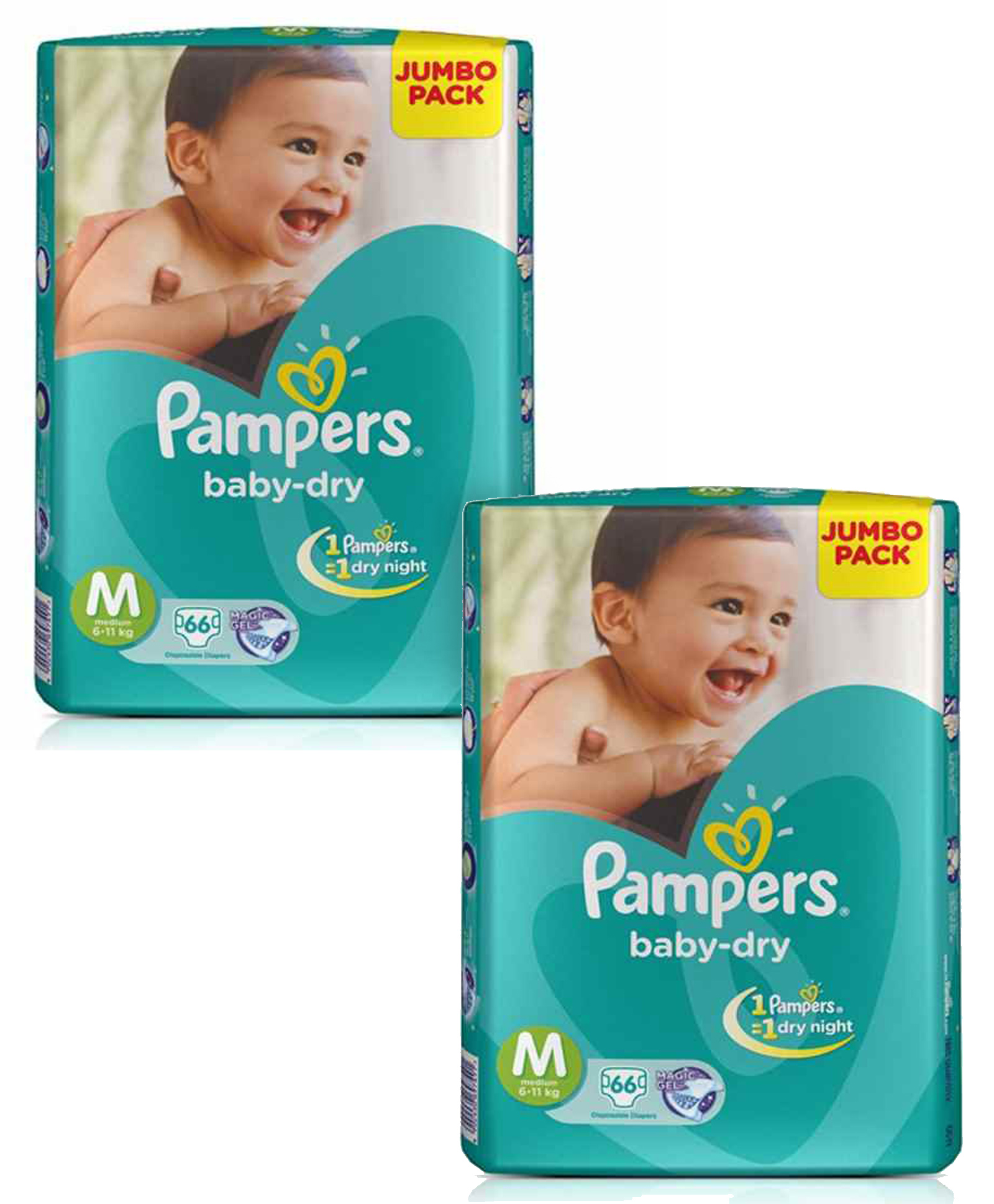 Pampers Taped Diapers Medium (MD) 66 count(Pack of 2)-picture-46
