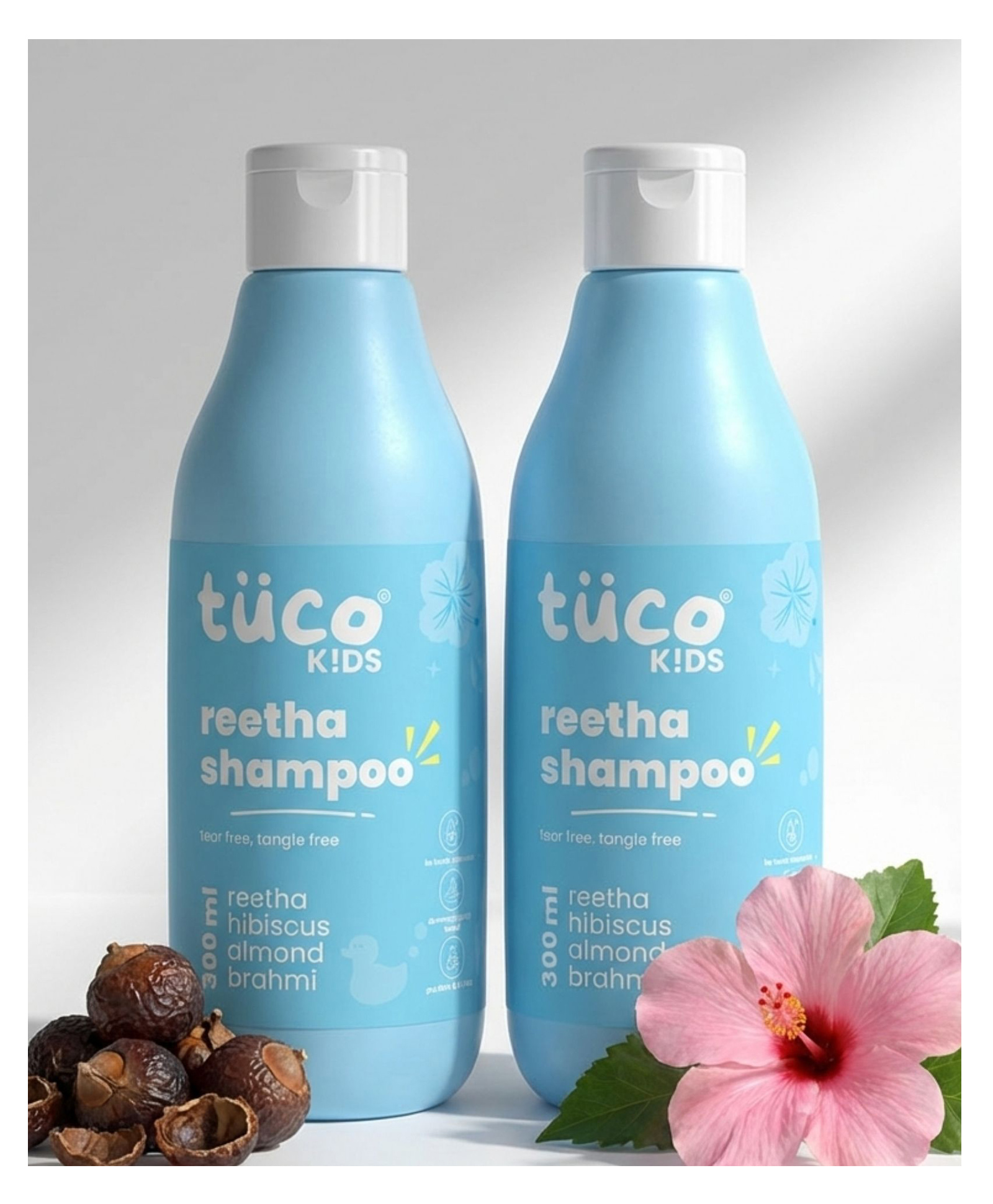 Tuco Kids Reetha Shampoo Tangled & Rough Hair Paraben, SLS & Sulphate Free Vegan TearFree 300ml (Pack of 2)-picture-12