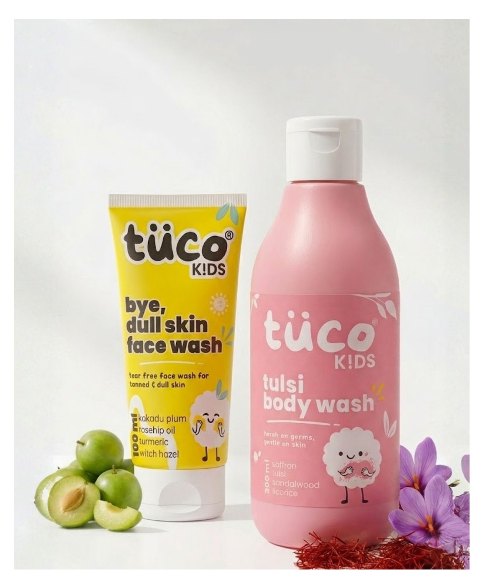 Tuco Kids Body Wash/Shower Gel Gently Cleanse, Soothe & Nourish 300ml & Tuco Kids Dull Skin Facewash for Dull Skin Turmeric, Kakadu Plum, Rosehip Oil Sulphate & Paraben Free 100ml-image-10