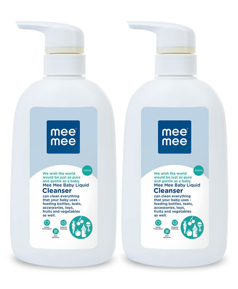 Mee Mee Baby Accessories And Vegetable Liquid Cleanser 500 ml pack of 2