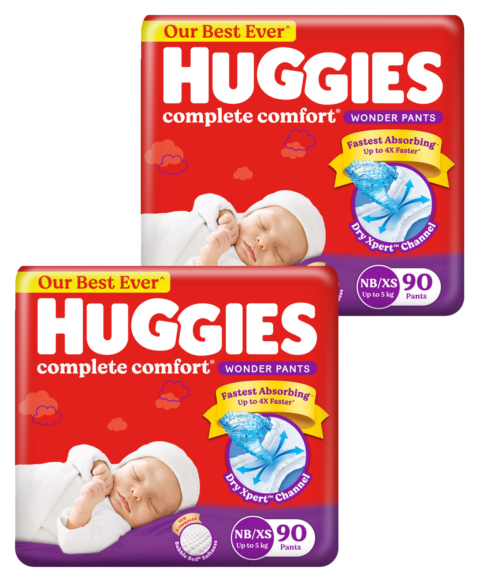 Buy Huggies Wonder Diaper Pants - Extra Small, Bubble-bed Technology,  Cottony Soft Online at Best Price of Rs 779.35 - bigbasket