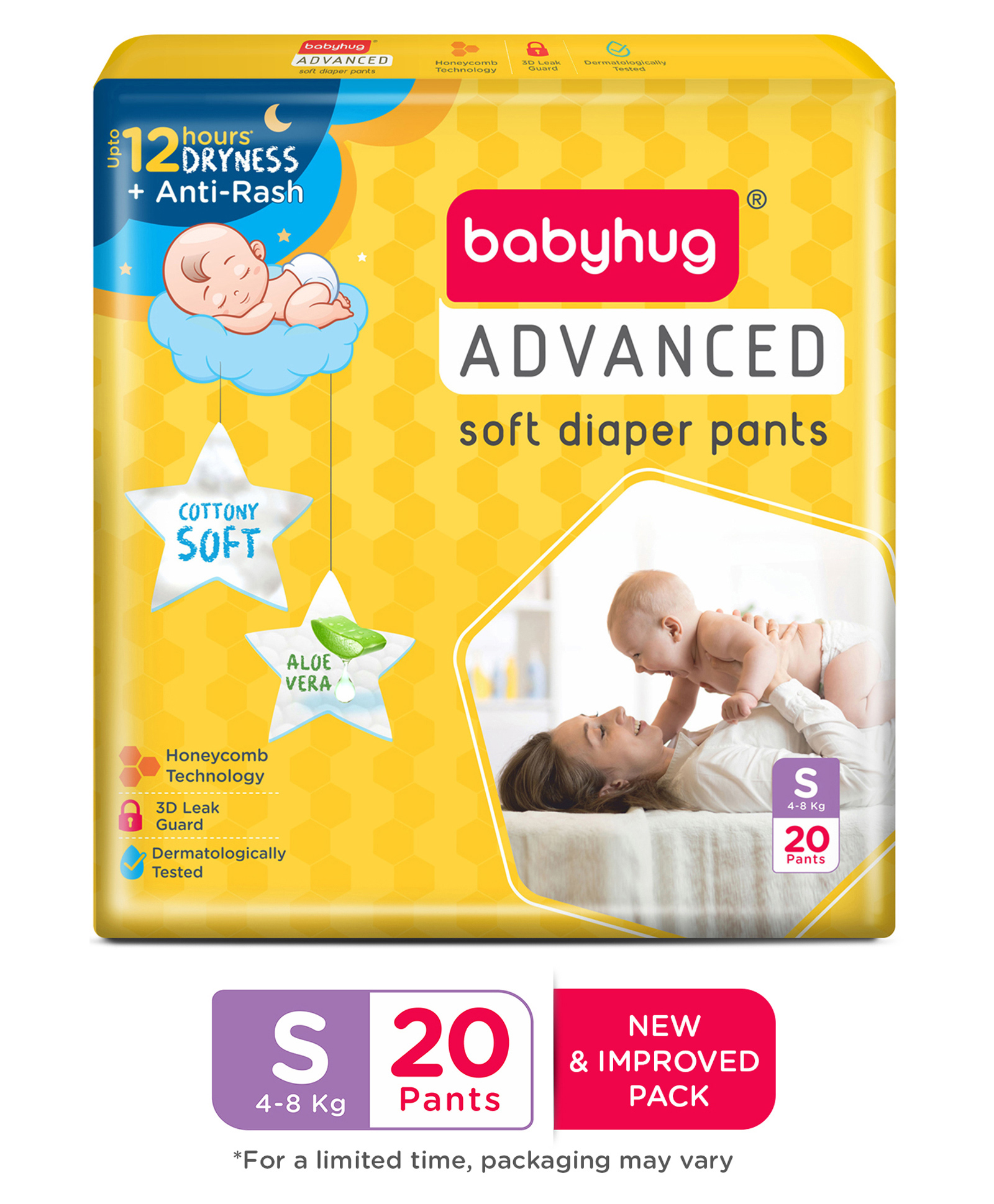Buy Babyhug Advanced Pant Style Diapers New Born 20 Pieces Pack of 2