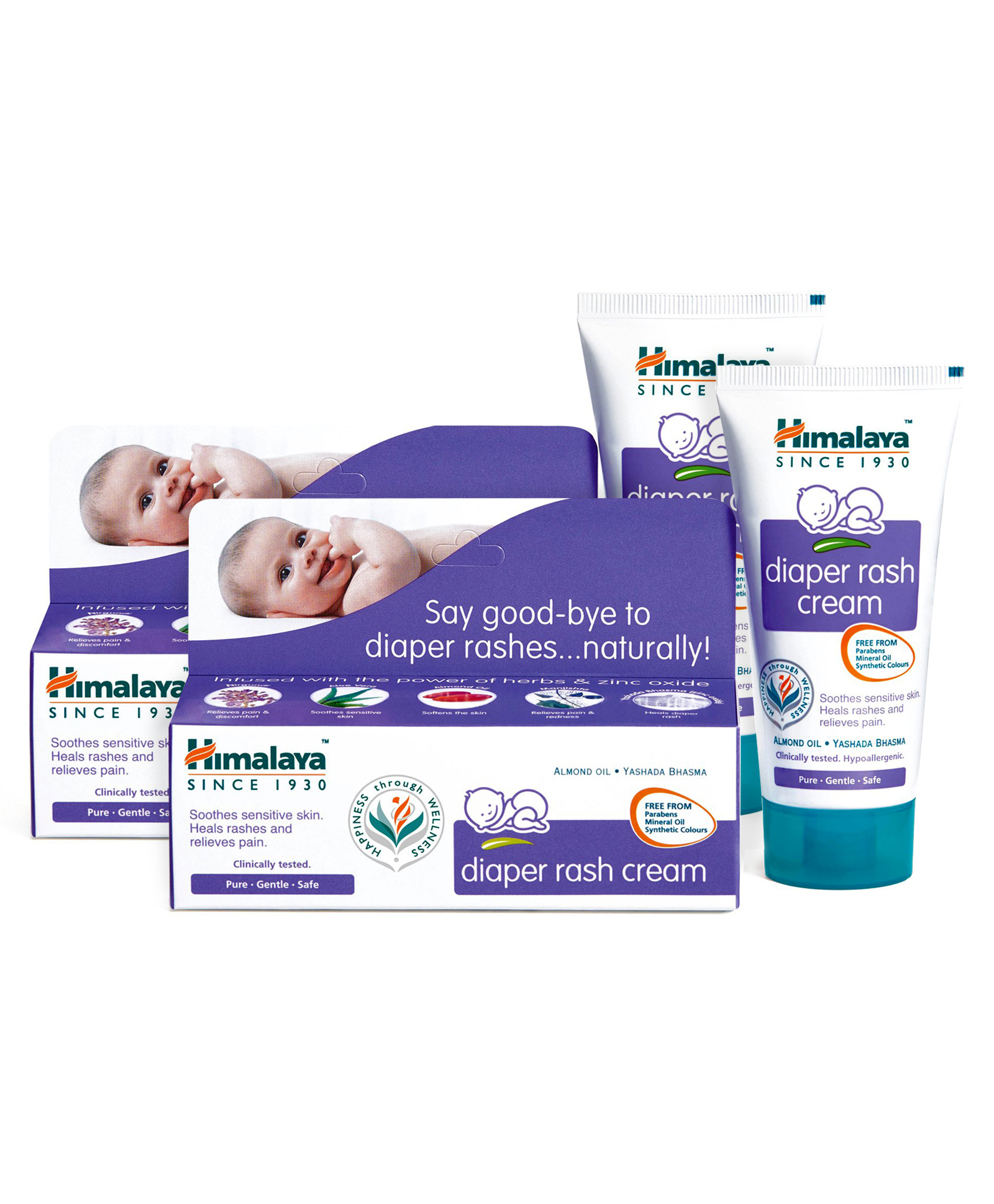 Himalaya Herbal Diaper Rash Cream - 50 gm (Pack of 2)