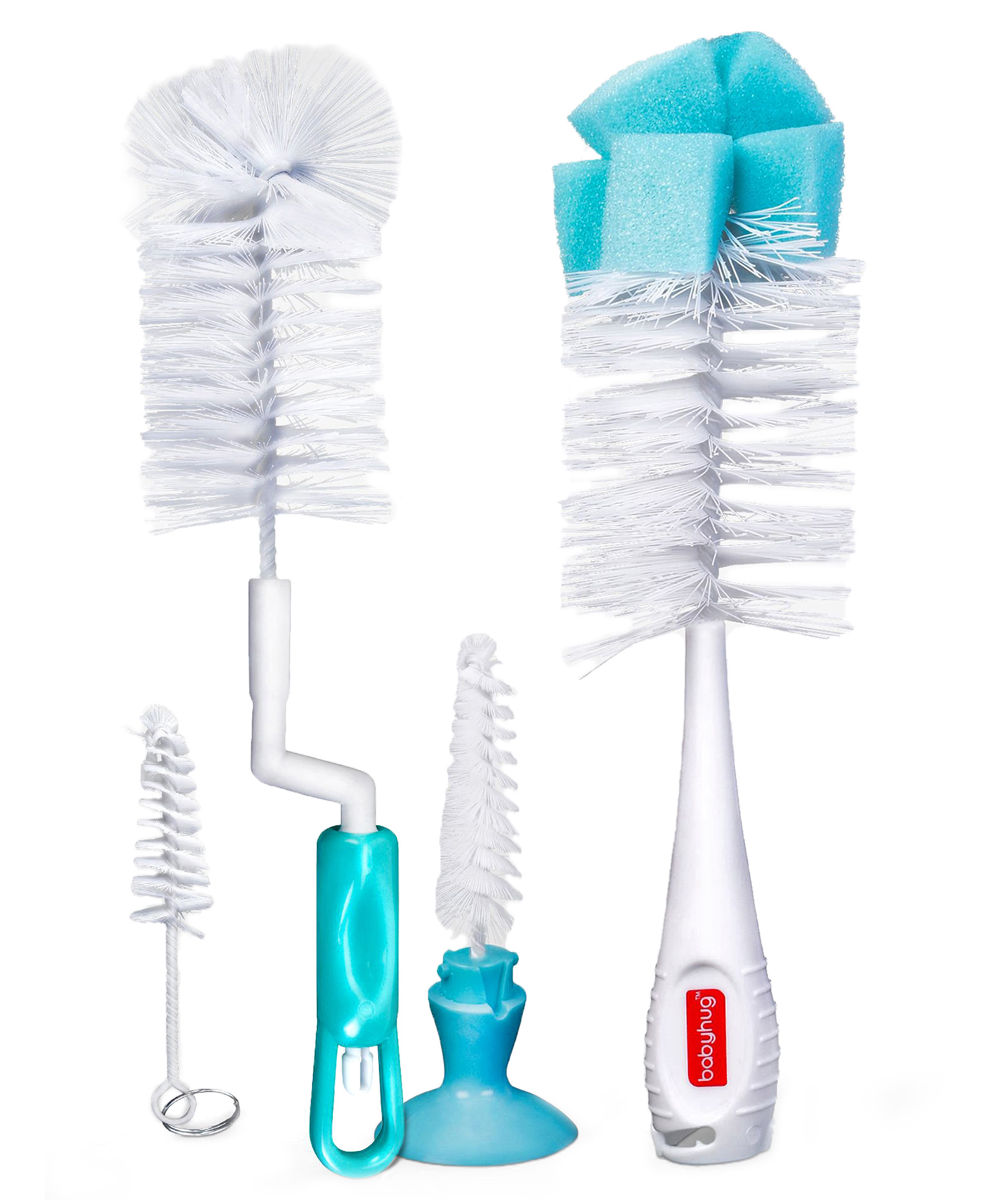 Babyhug 2 In 1 Bottle & Nipple Cleaning Brush & Rotating Bottle Cleaning Brush Combo Pack-image-35