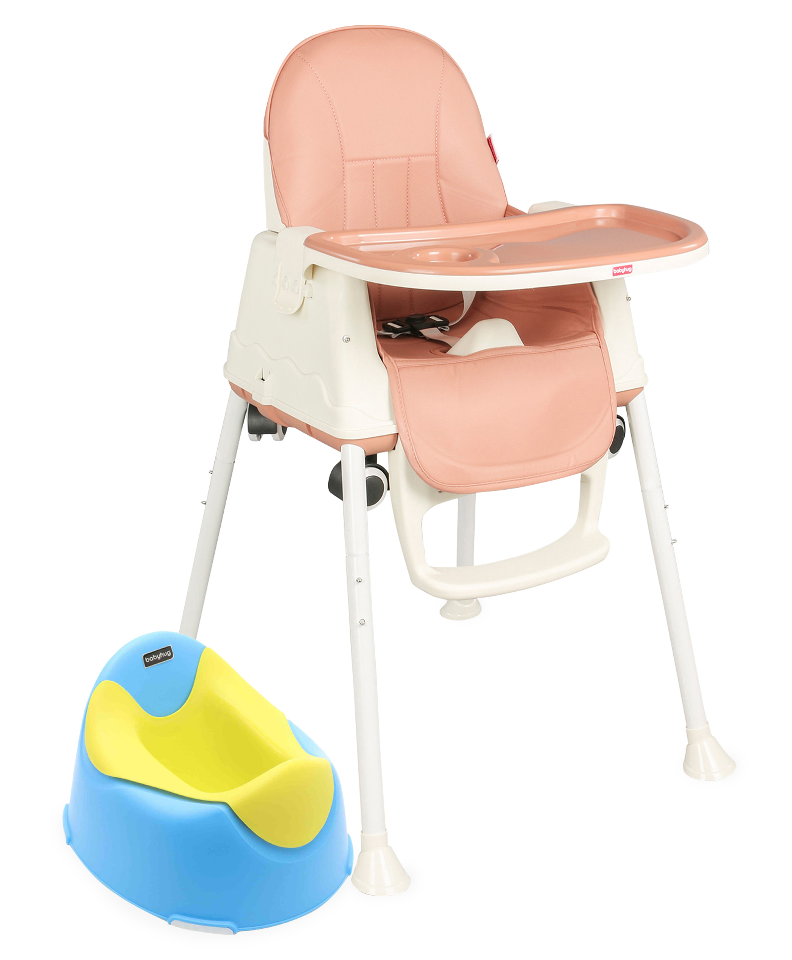 Babyhug Winsome Potty Chair - Blue AND Babyhug 3 in 1 Comfy High Chair - Brown-image-42