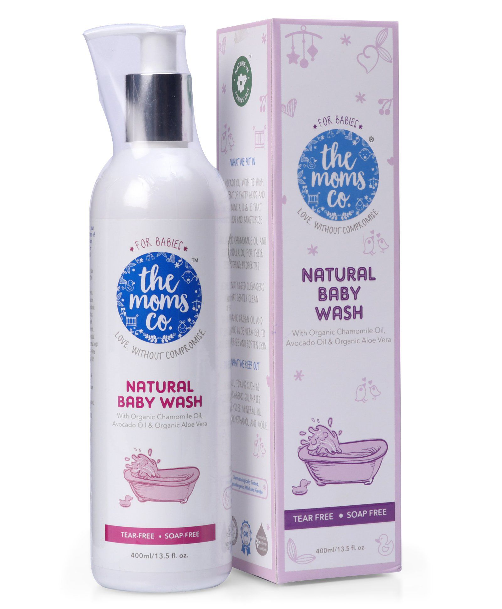 Buy The Moms Co Natural Baby Wash 400 ml(Pack of 2) Online at