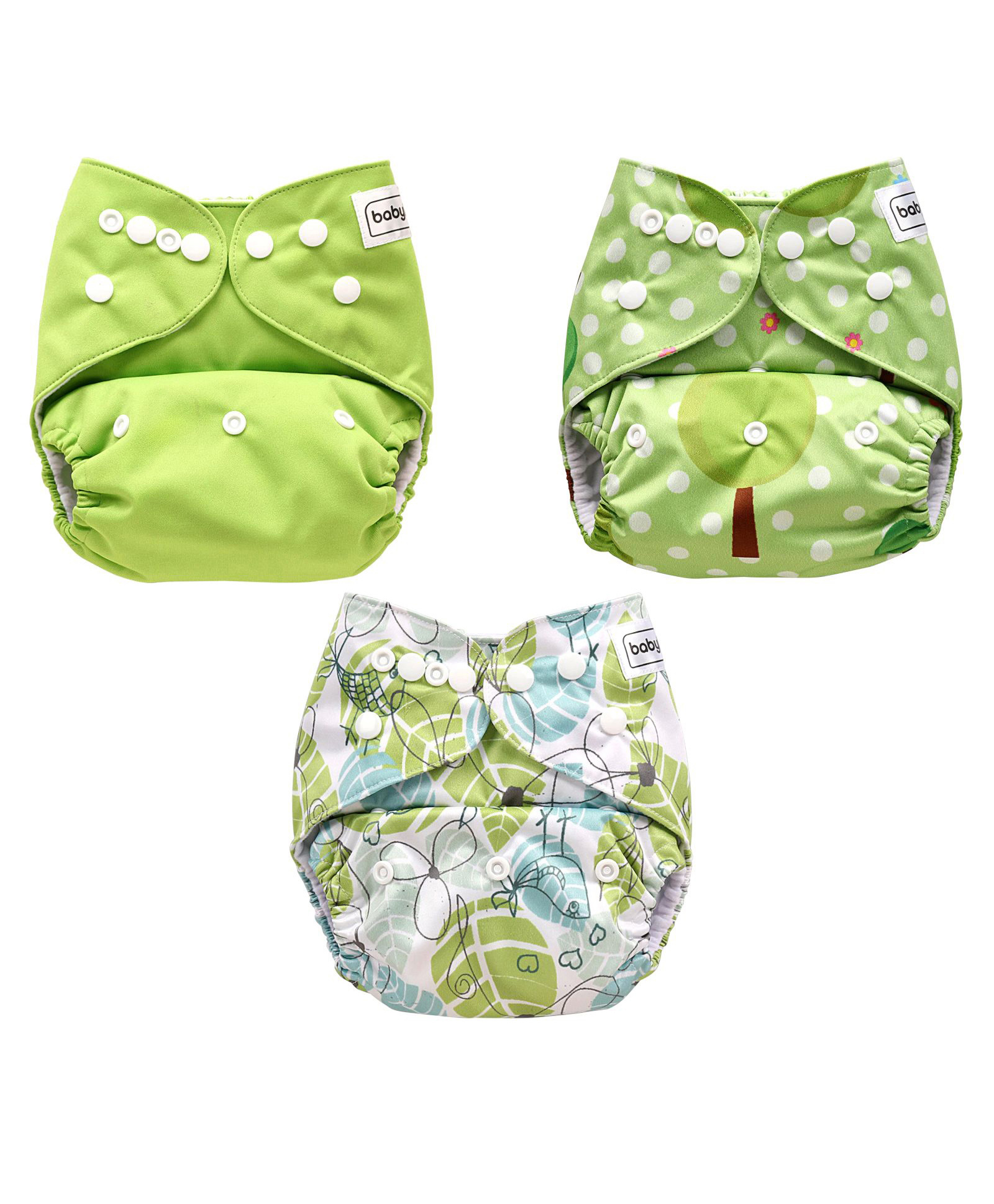 Babyhug Free Size Reusable Cloth Diaper With Inserts (Pack of 3)-image-37