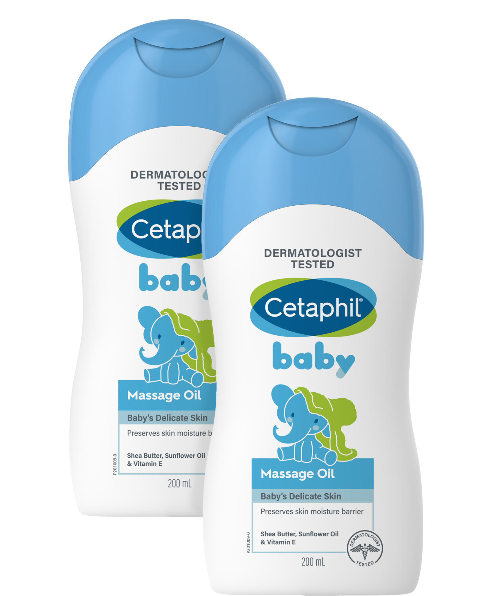 Cetaphil Baby Massage Oil With Triple Blend - 200 ml ( Pack of 2 )