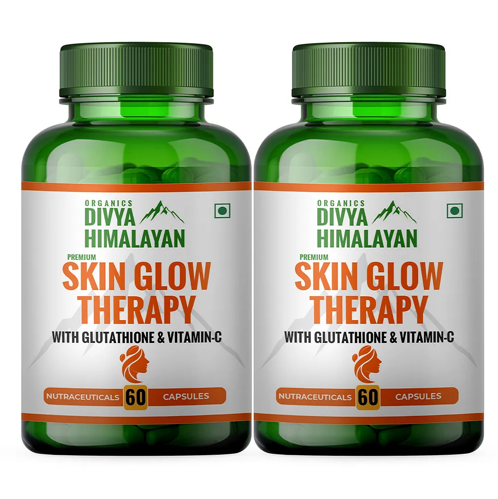 glutathione himalaya Himalayan Organics Skin Glow Glutathione with Vitamin C & Biotin | For  Healthy, Glowing & Brightening Skin main image 1
