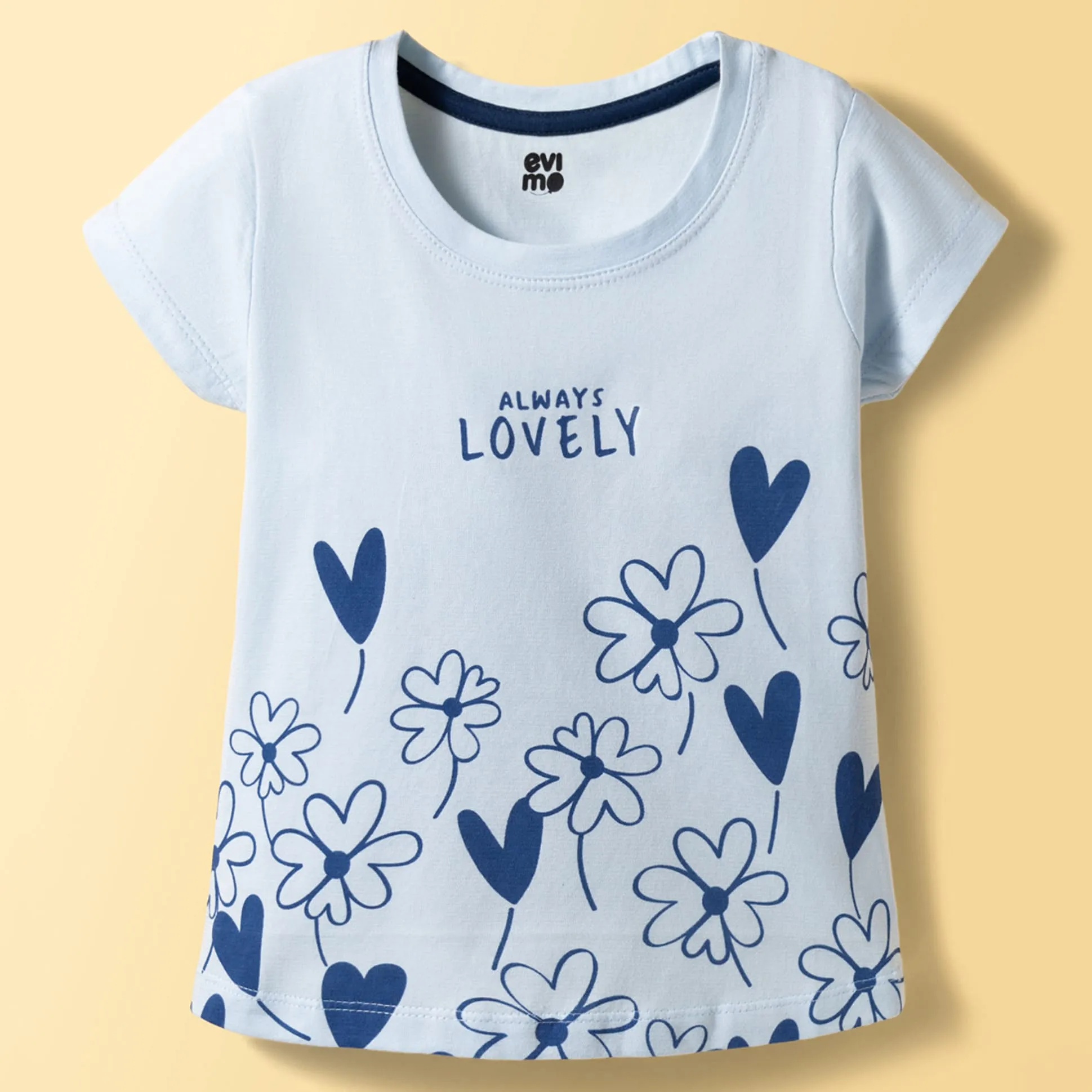 lemohoney03　0916 Buy Evimo Single Jersey Knit T-Shirt Half Sleeves Round Neck