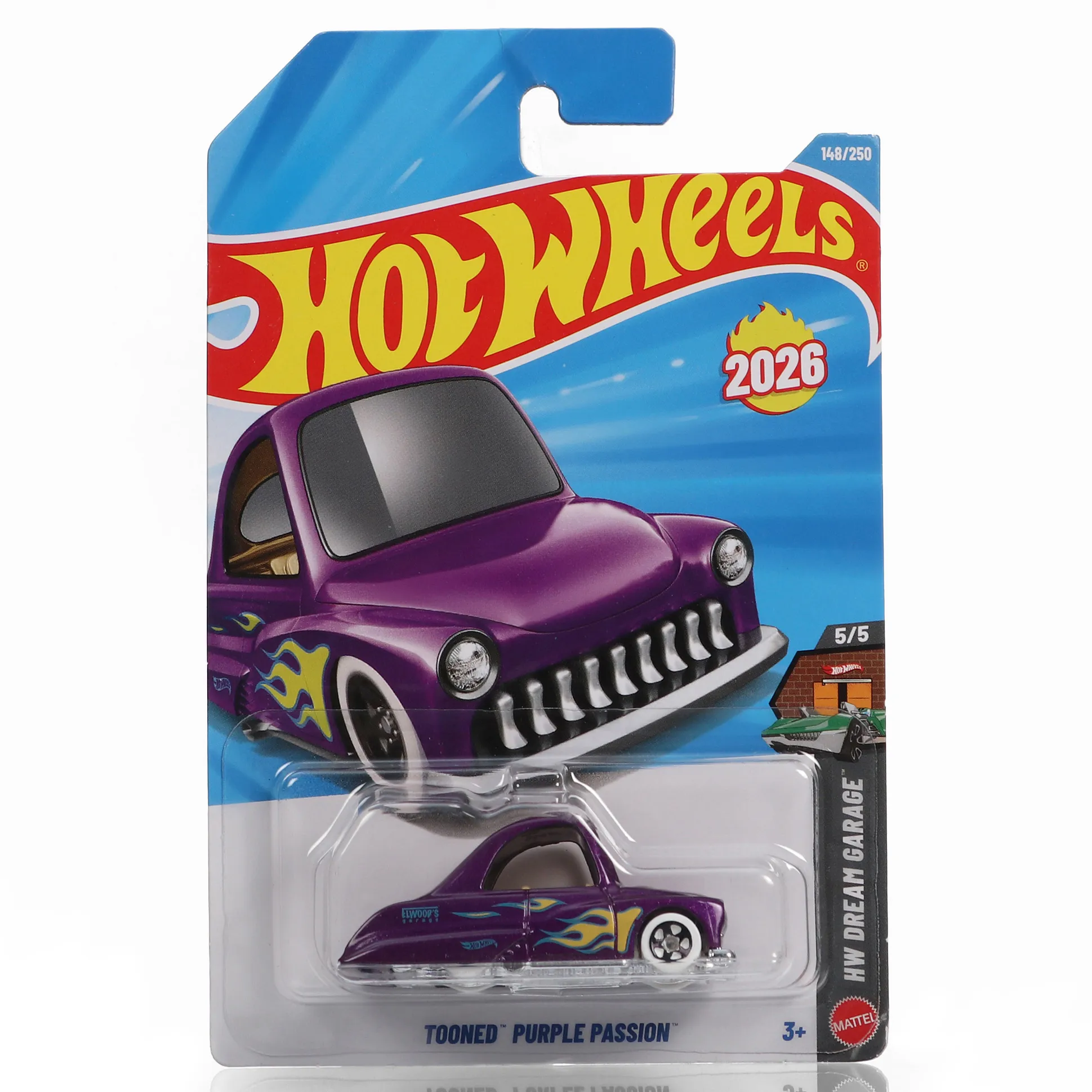 Hot Wheels Tooned Purple Passion (148/250) Die Cast Free Wheel Toy