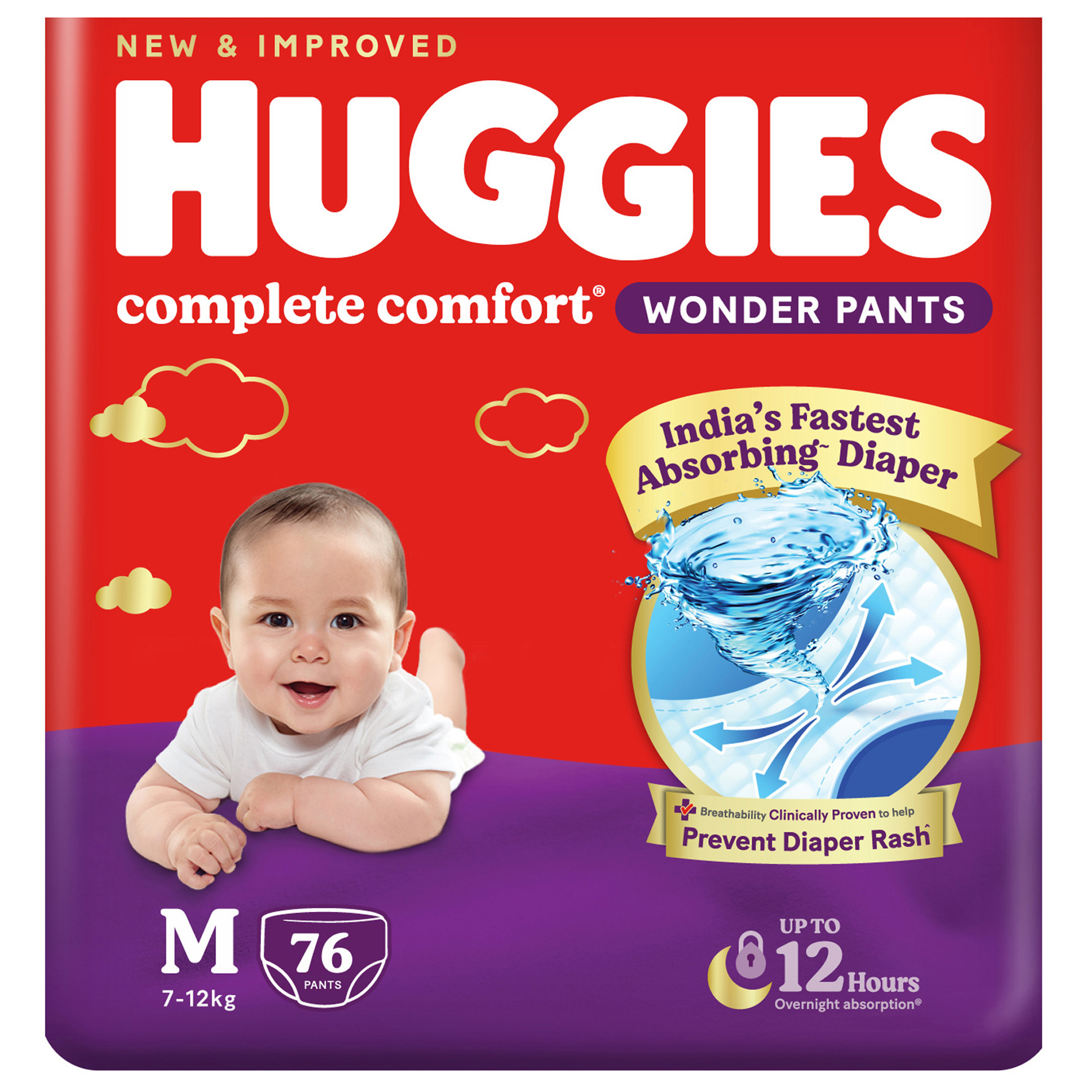 Huggies Wonder Pants Medium Pant Style Diapers