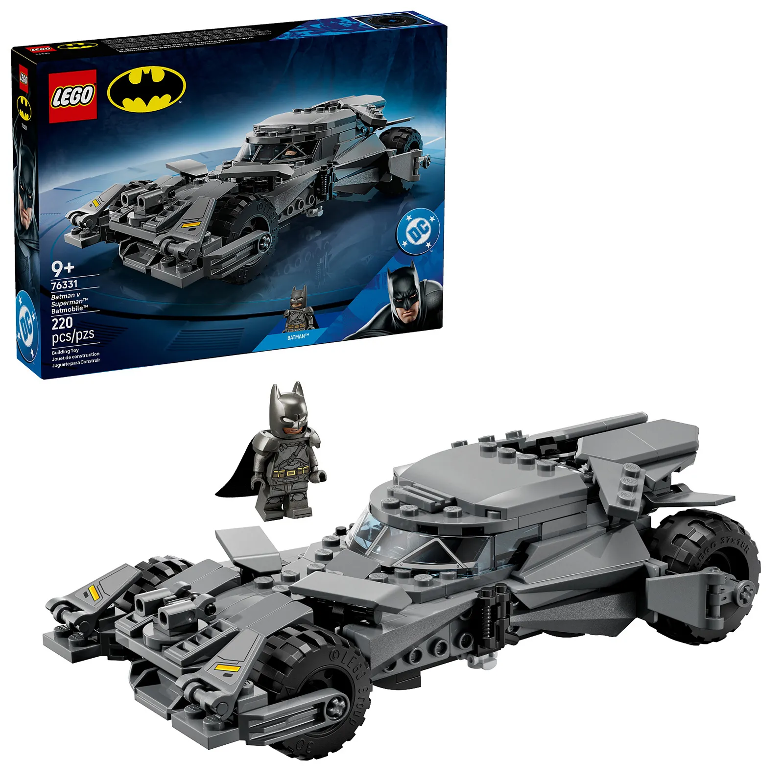 LEGO DC Batman v Superman Batmobile 220 Pieces 76331 - Image 1