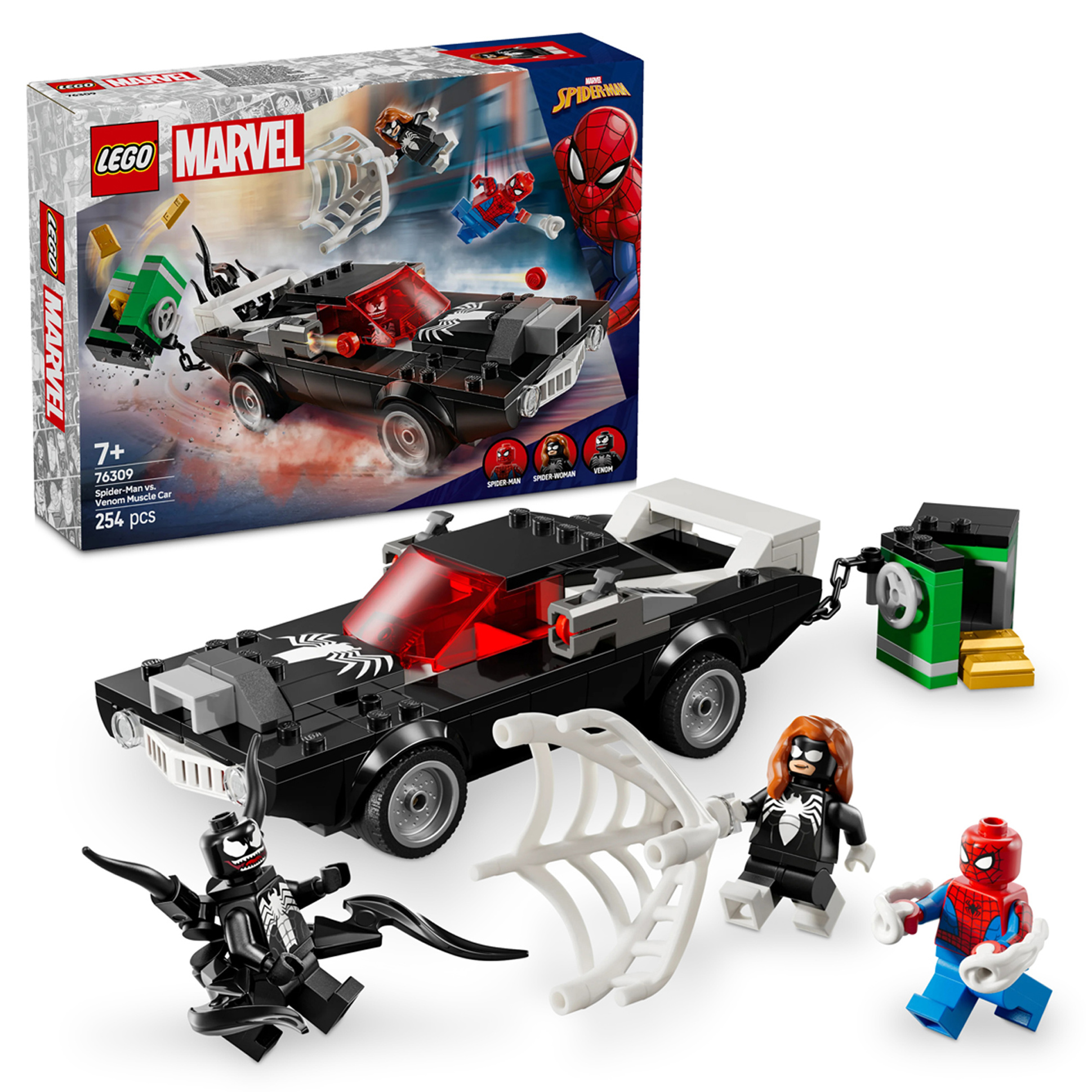 LEGO Marvel Spider-Man vs. Venom Muscle Car Buildable Toy Vehicle