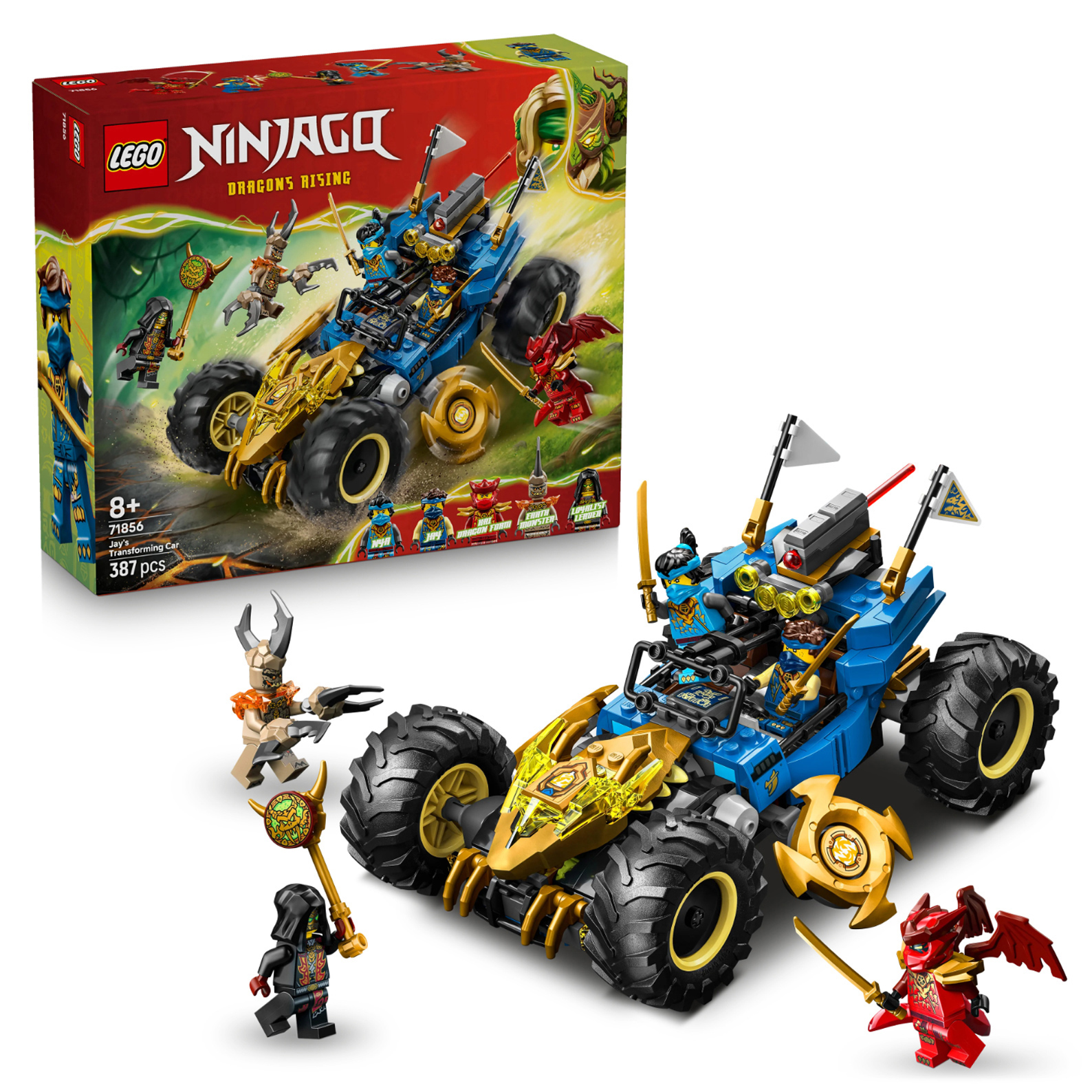 LEGO NINJAGO Jay's Transforming Car Ninja Car Toy Building Set