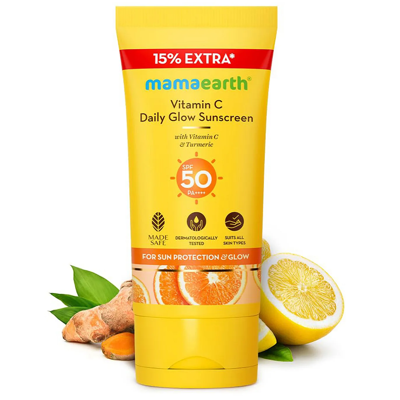 Mama Earth Vitamin C Sunscreen 15% SPF 50 30g