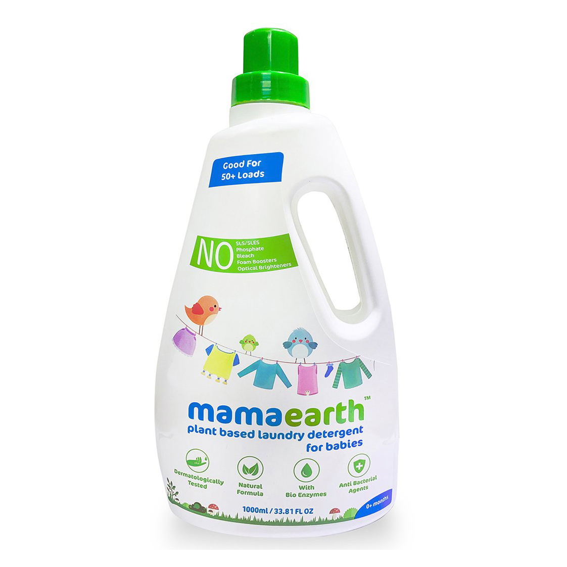 mamaearth Plant Based Baby Laundry Liquid Detergent - 1000 ml Online in India, Buy at Best Price from FirstCry.com - 2624008