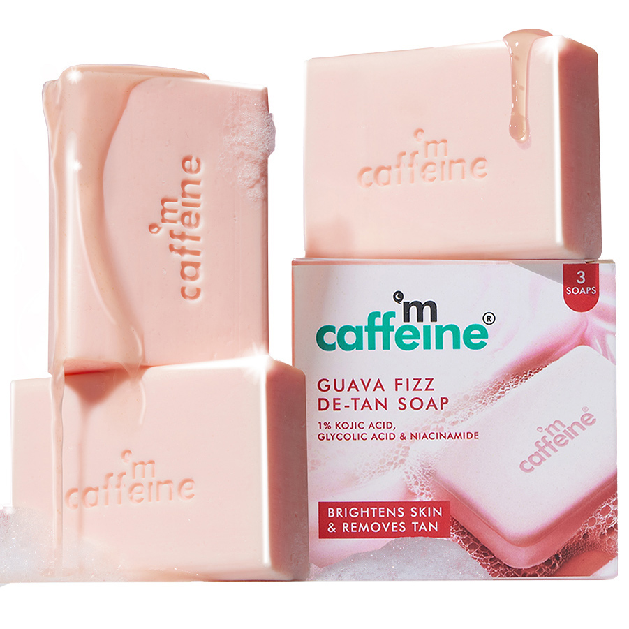 funky mommy glutathione soap mCaffeine Brightening Tan Removal - 1% Kojic Acid & -Pack of 3x100g | Niacinamide, Glycolic Acid - Reduce Dark Spots | Tangy Guava Perfumed Bar bpc 157 peptide benefits Clearance Size:100 caps