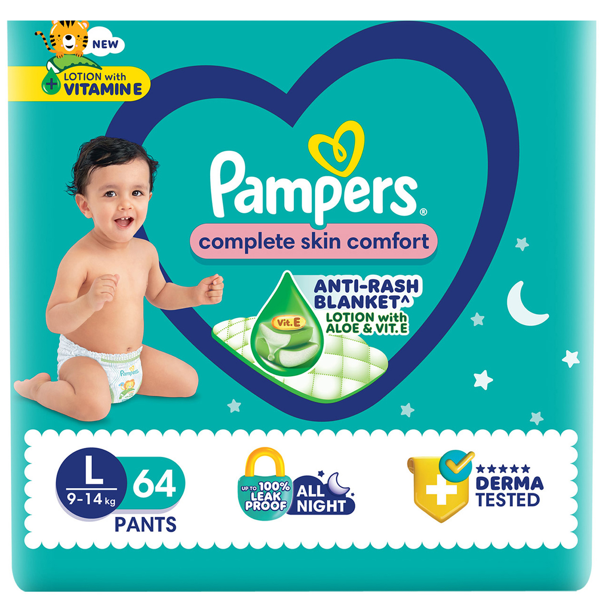 Pampers Active Baby Diapers New Born – 72 Pieces